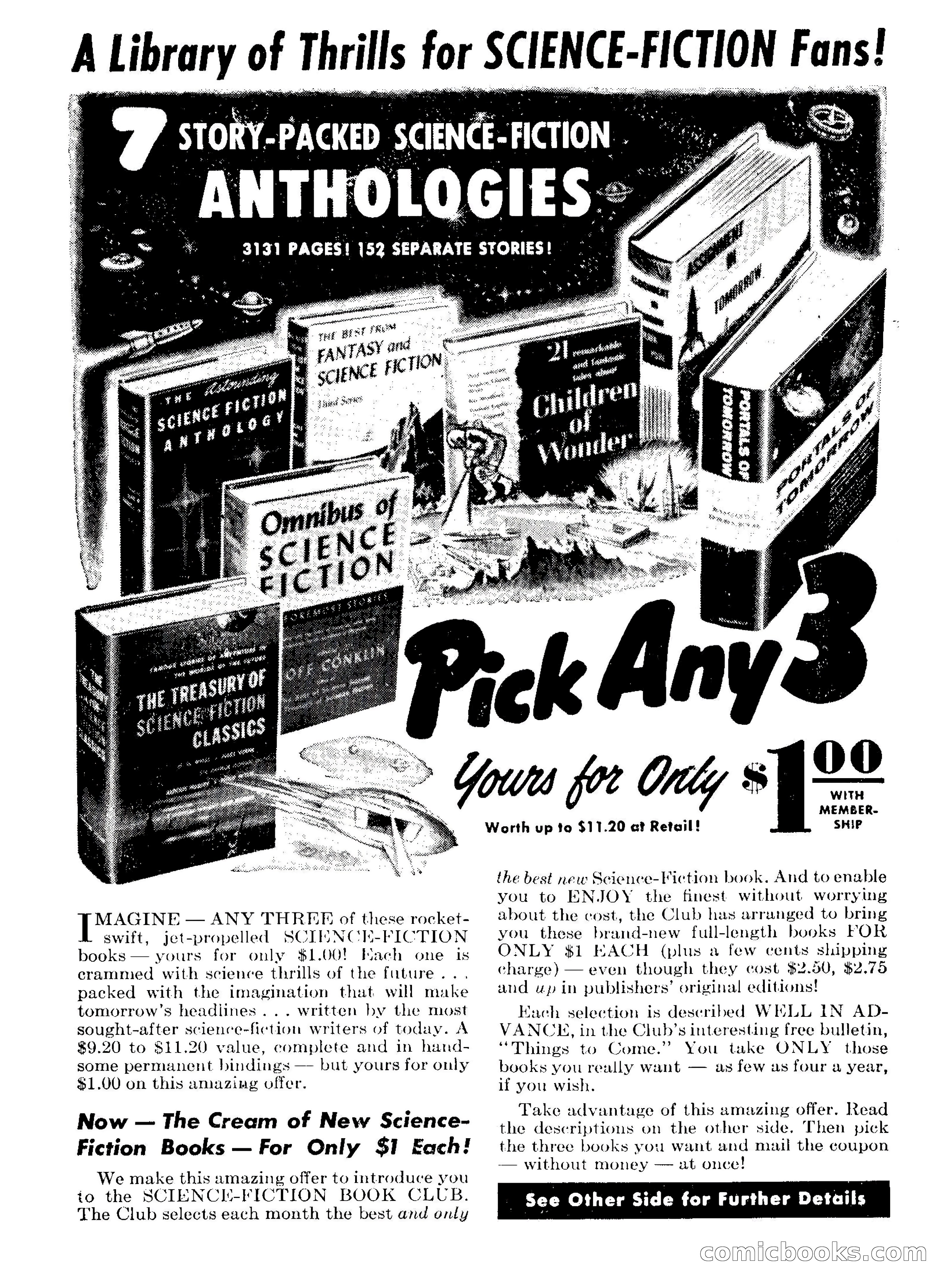 Infinity Science Fiction, November 1955 — page 132 of 132