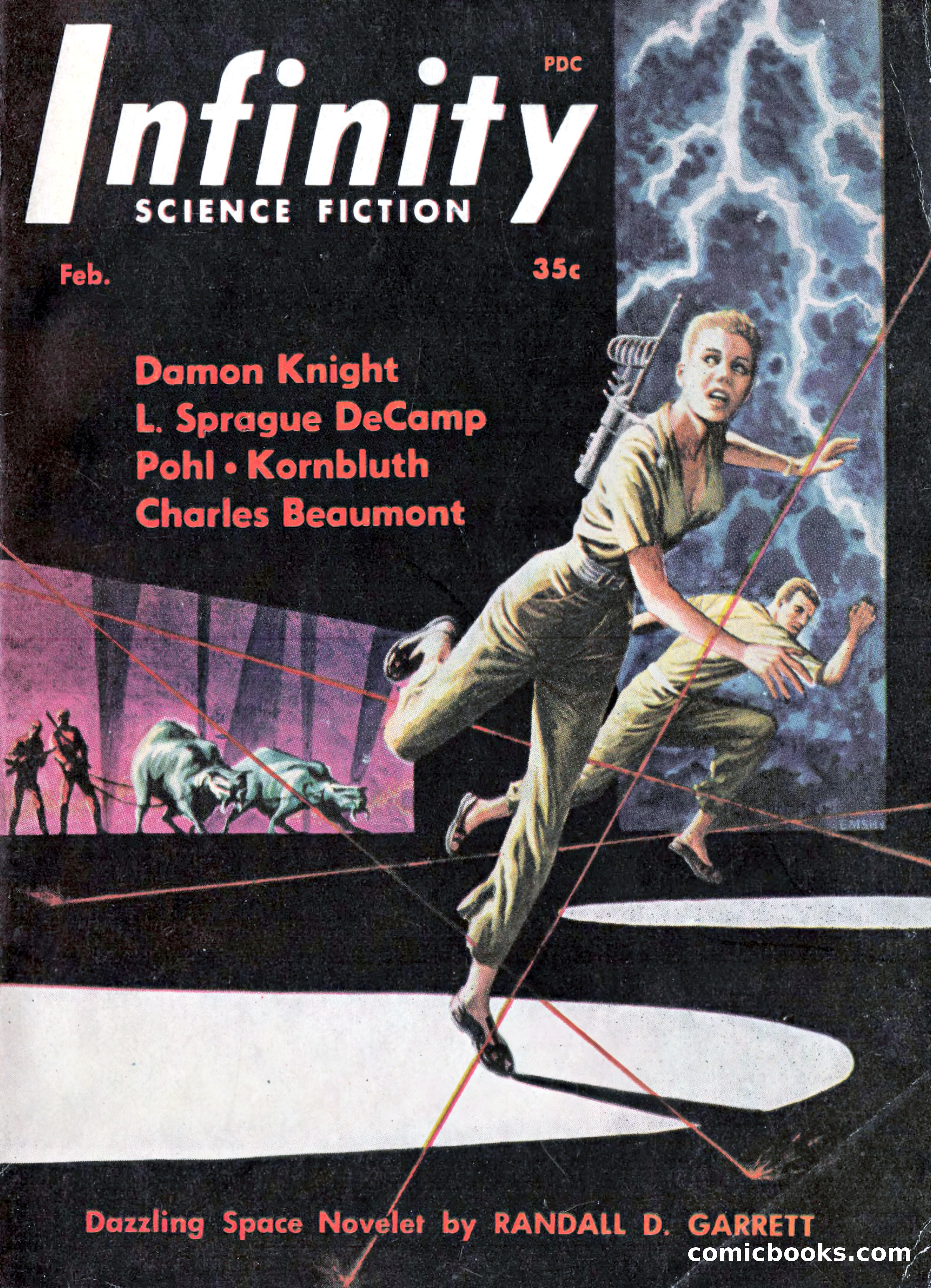 Infinity Science Fiction, February 1956 — page 1 of 132