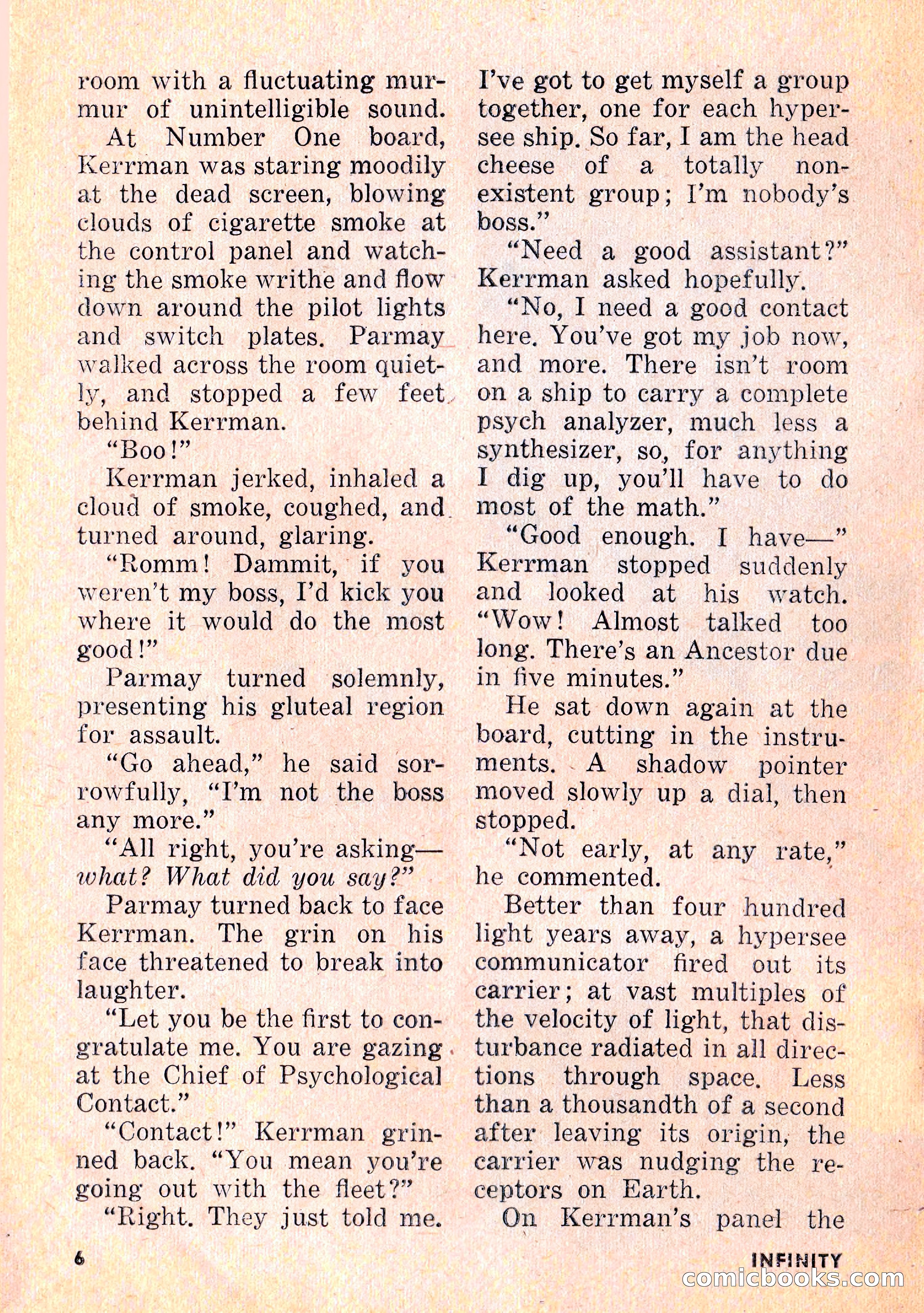 Infinity Science Fiction, February 1956 — page 6 of 132