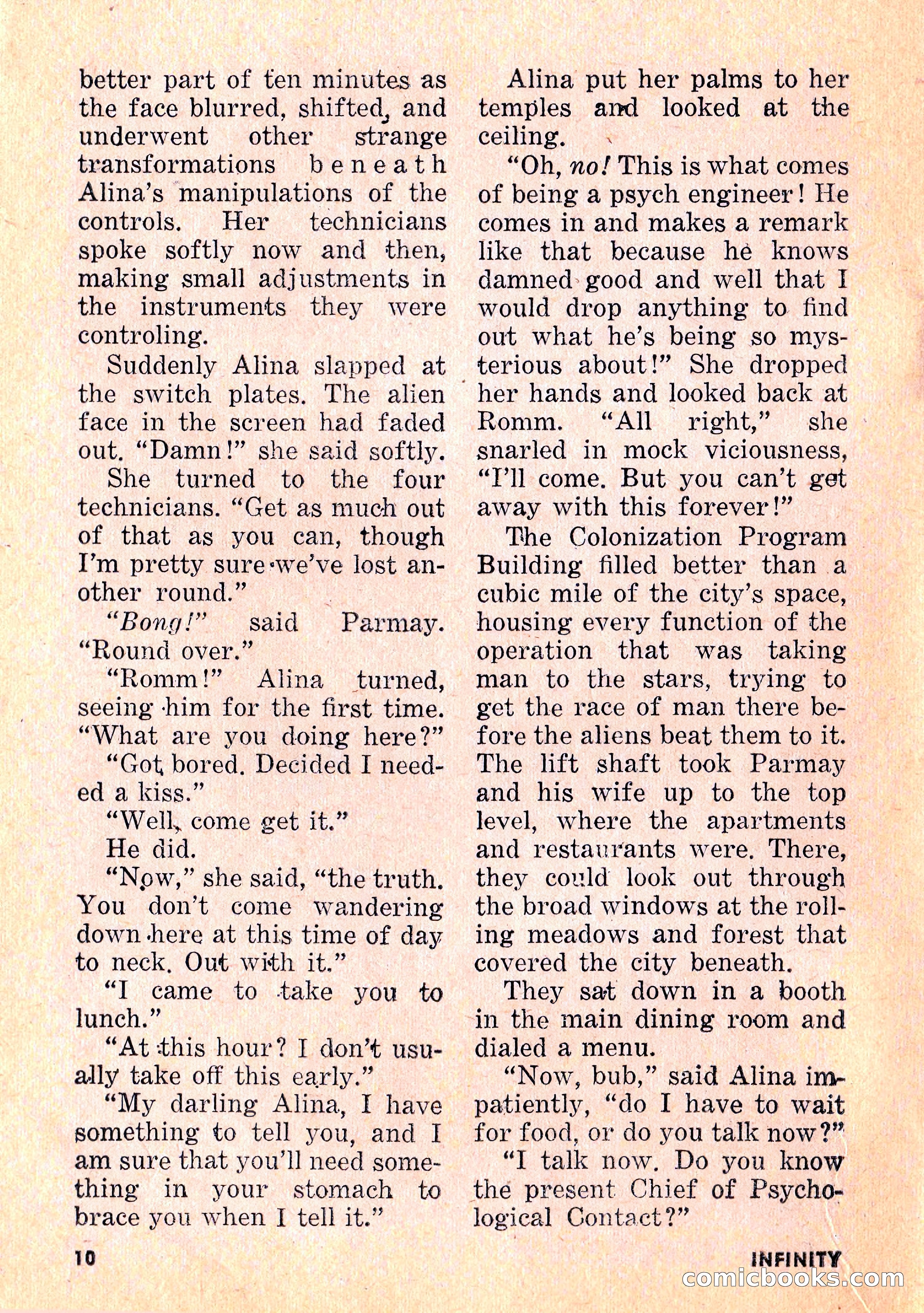 Infinity Science Fiction, February 1956 — page 10 of 132