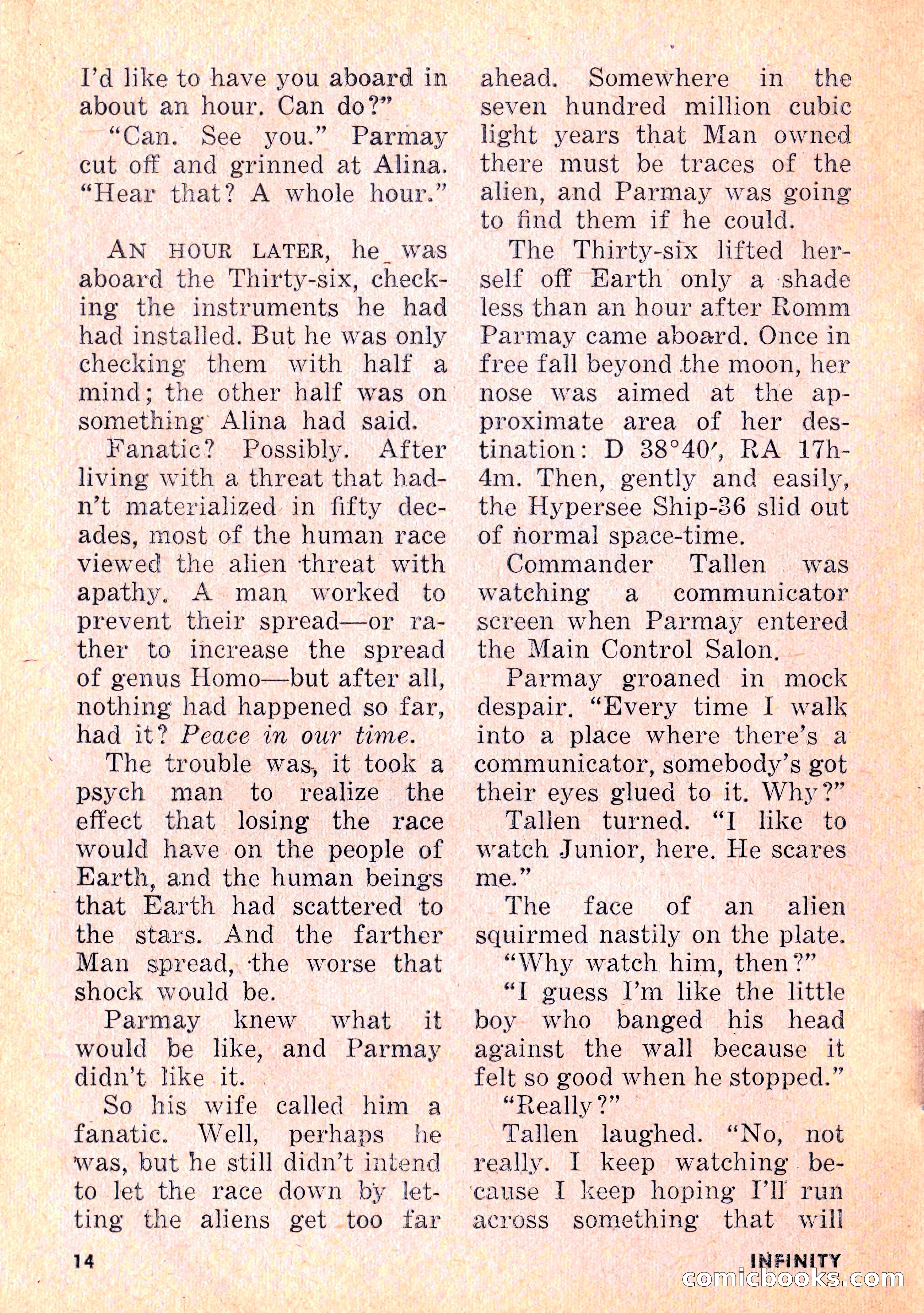 Infinity Science Fiction, February 1956 — page 14 of 132