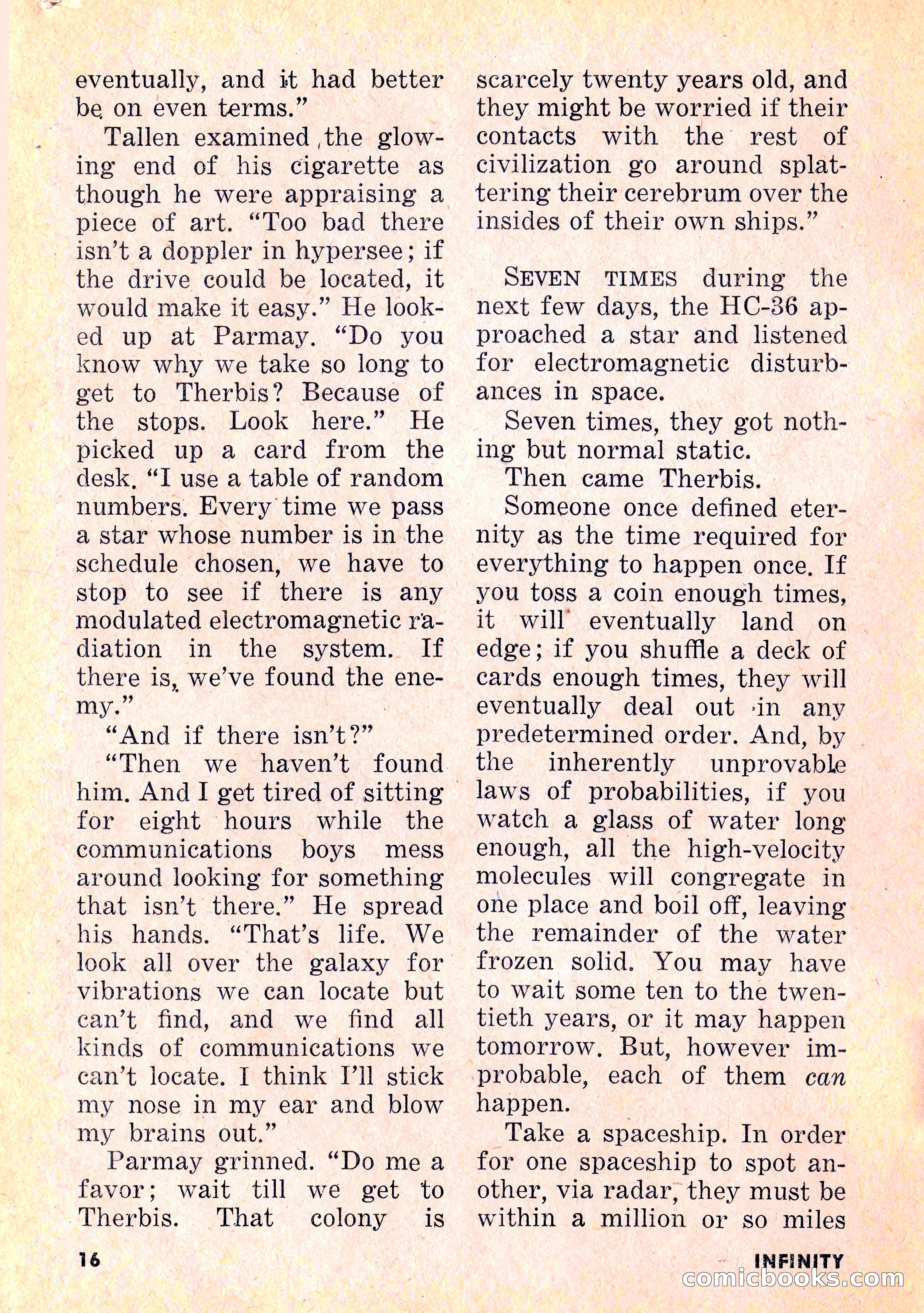 Infinity Science Fiction, February 1956 — page 16 of 132