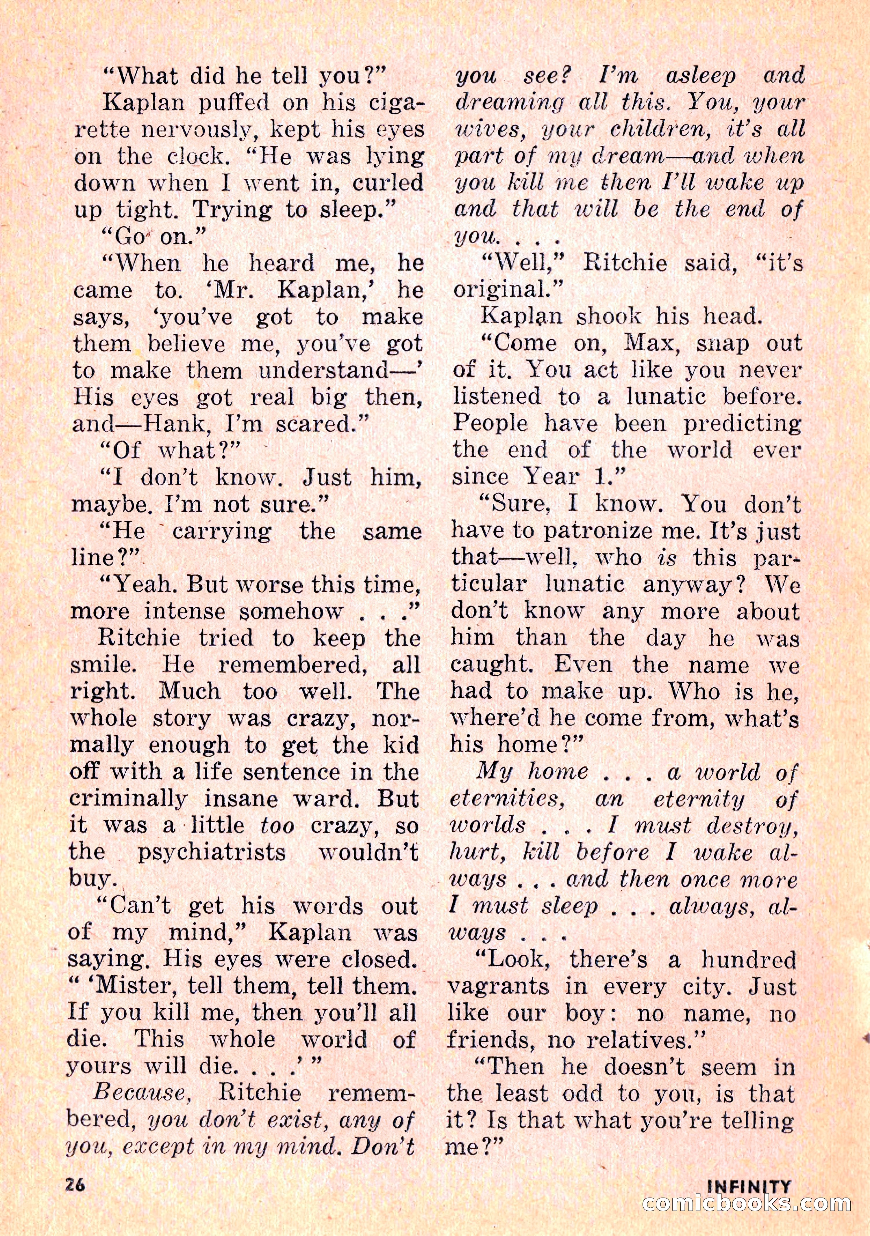 Infinity Science Fiction, February 1956 — page 26 of 132
