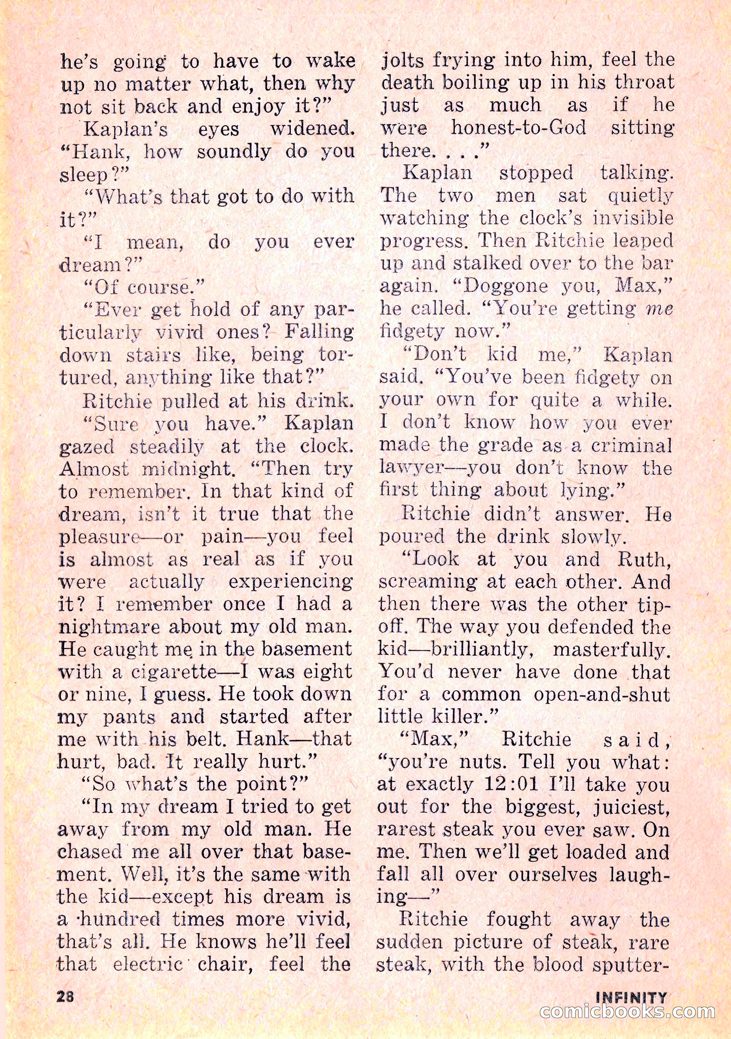 Infinity Science Fiction, February 1956 — page 28 of 132