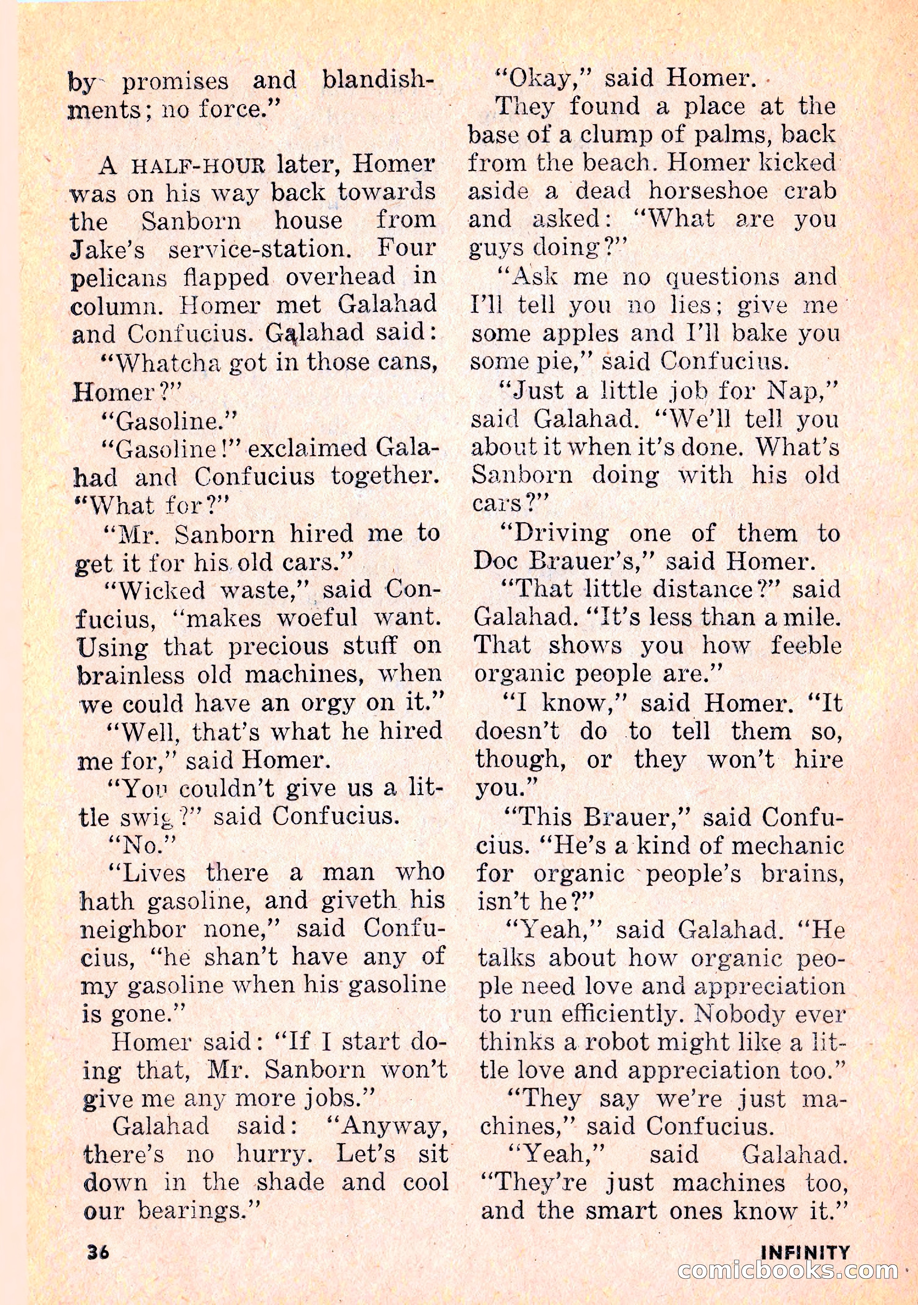 Infinity Science Fiction, February 1956 — page 36 of 132