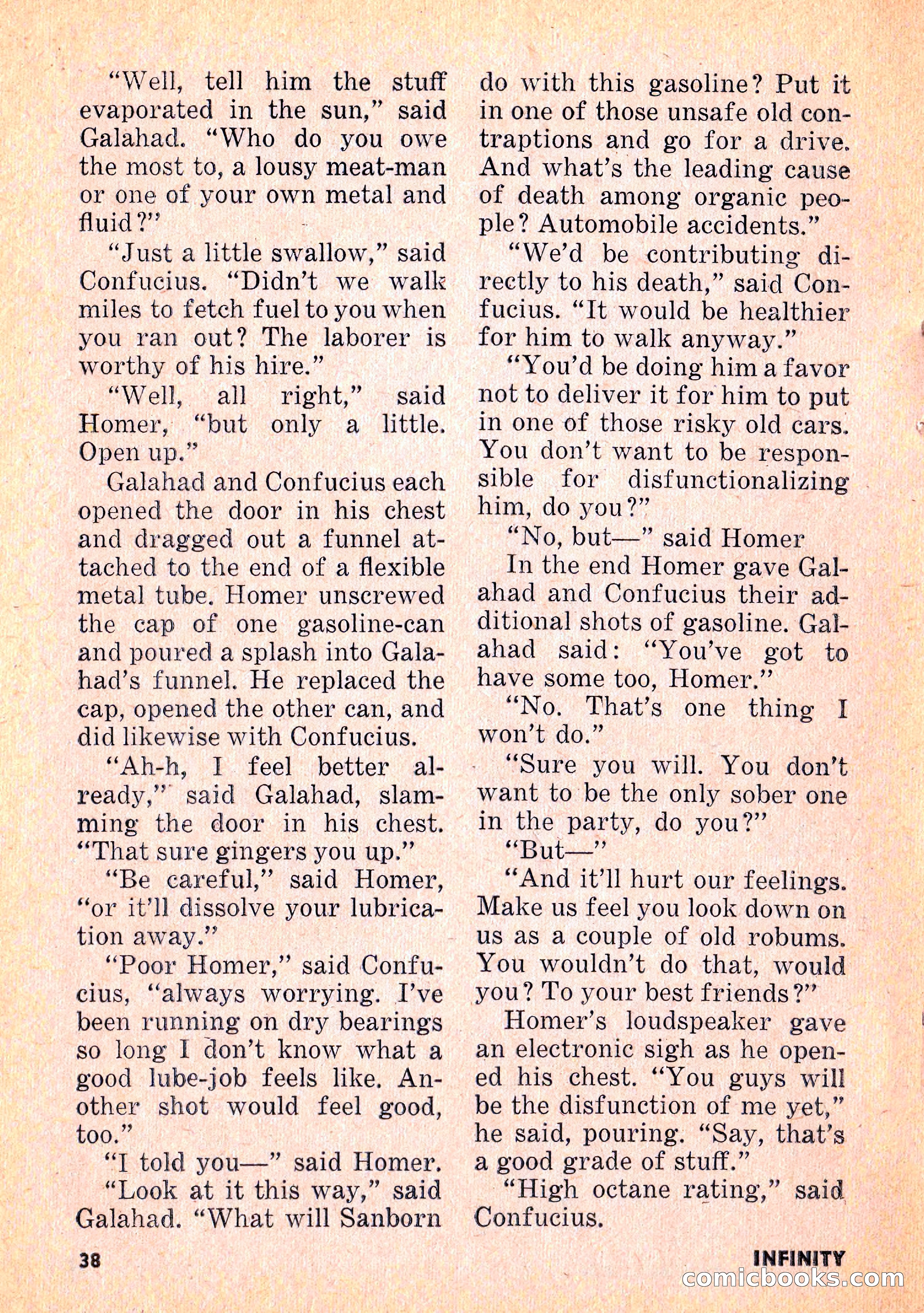 Infinity Science Fiction, February 1956 — page 38 of 132