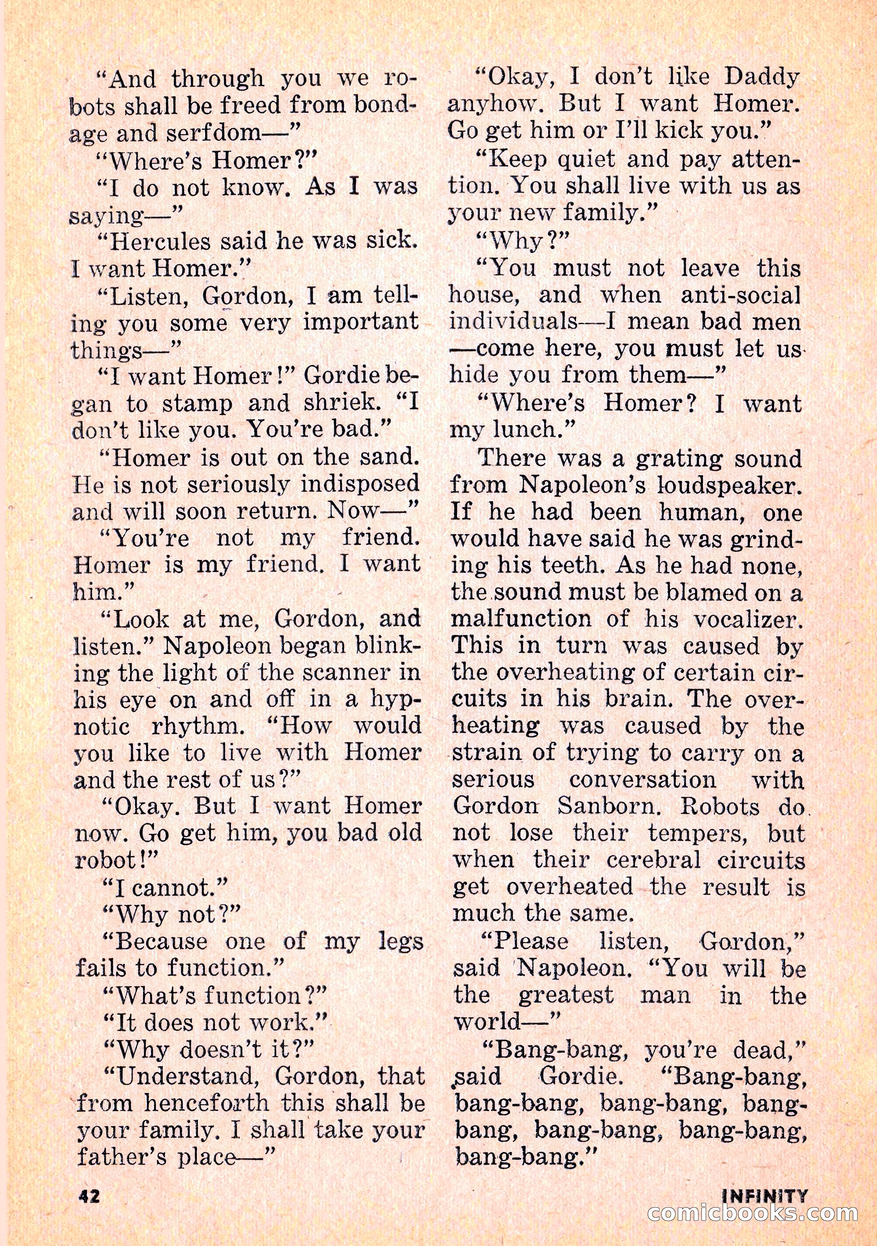 Infinity Science Fiction, February 1956 — page 42 of 132