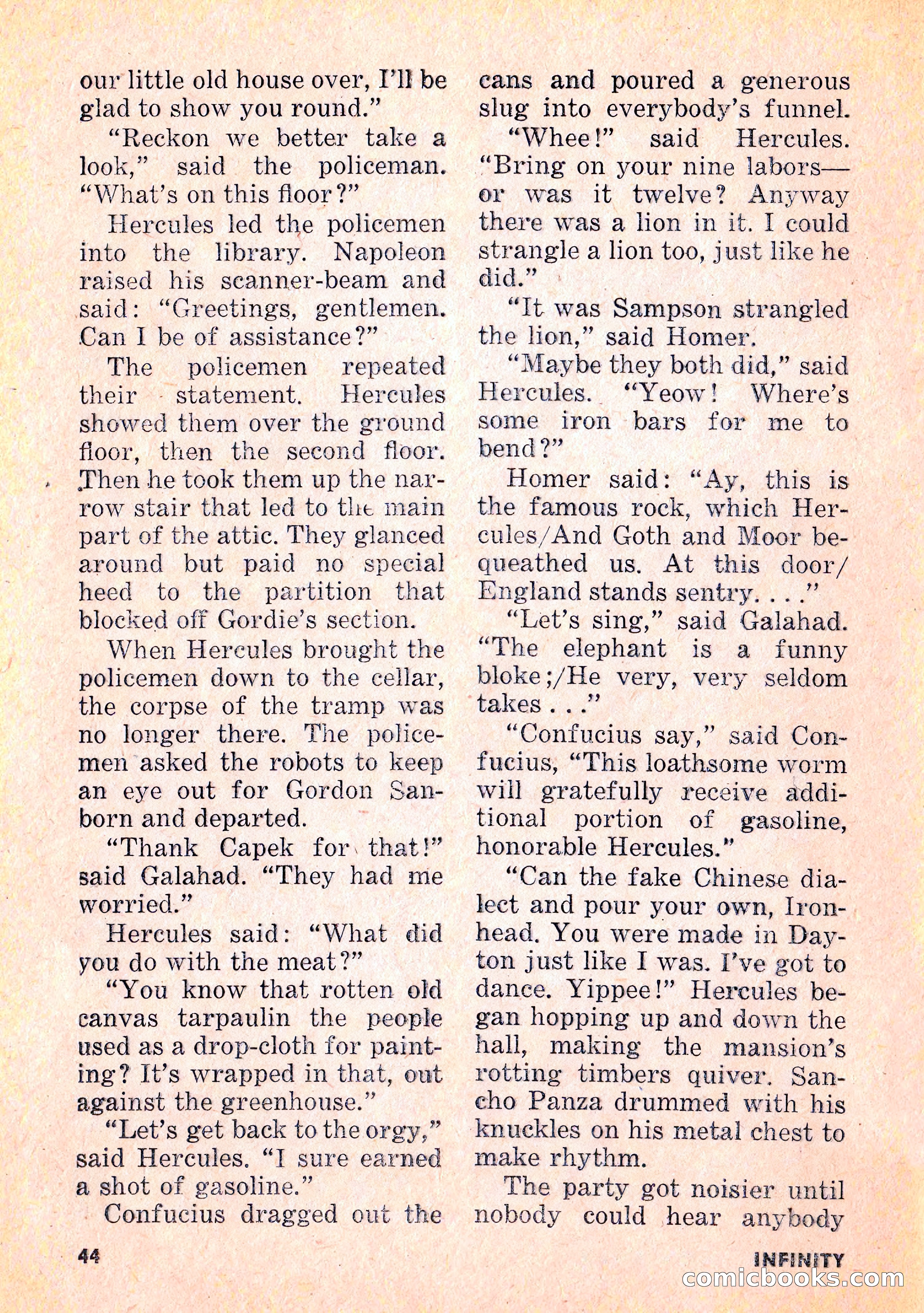 Infinity Science Fiction, February 1956 — page 44 of 132