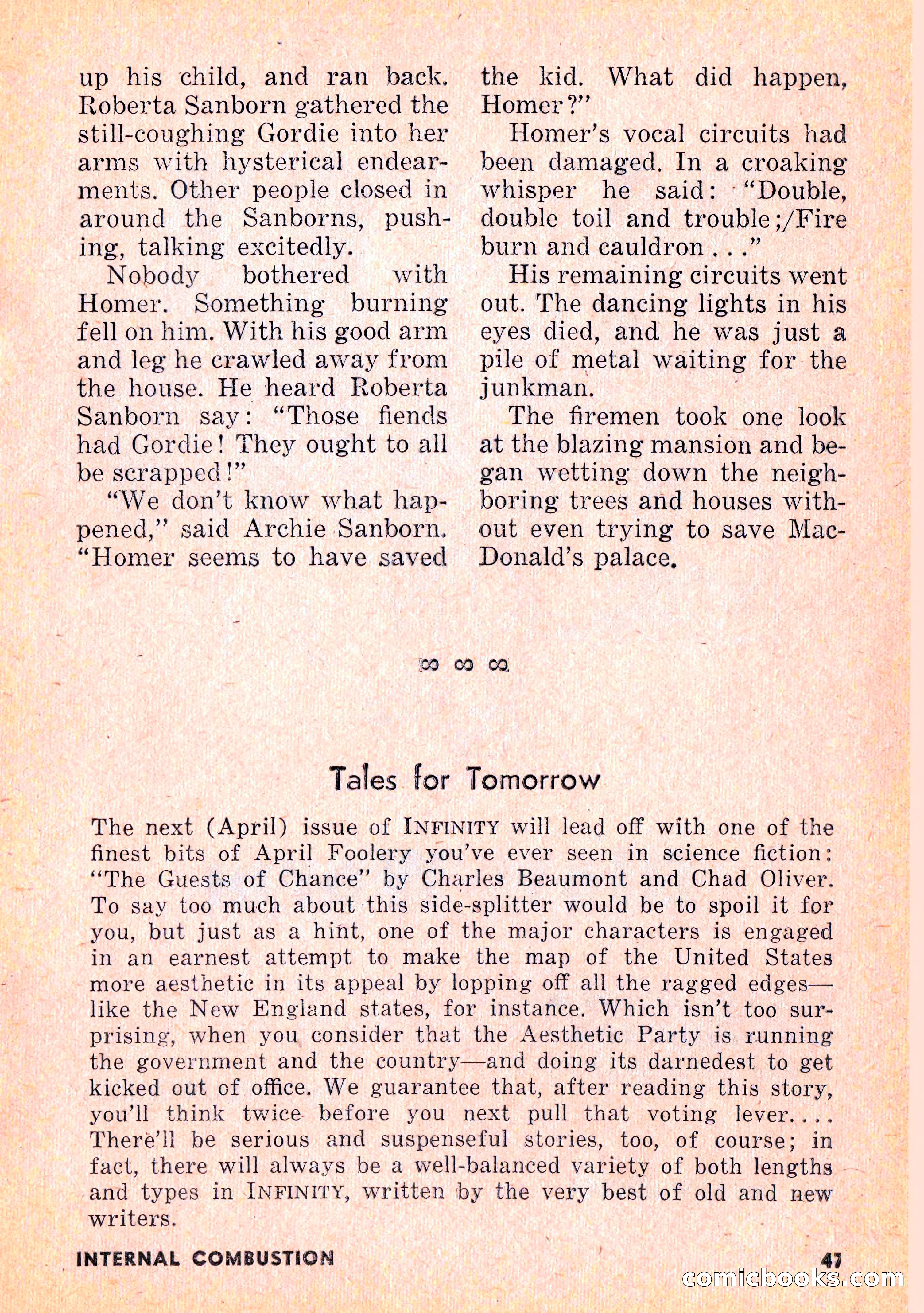 Infinity Science Fiction, February 1956 — page 47 of 132