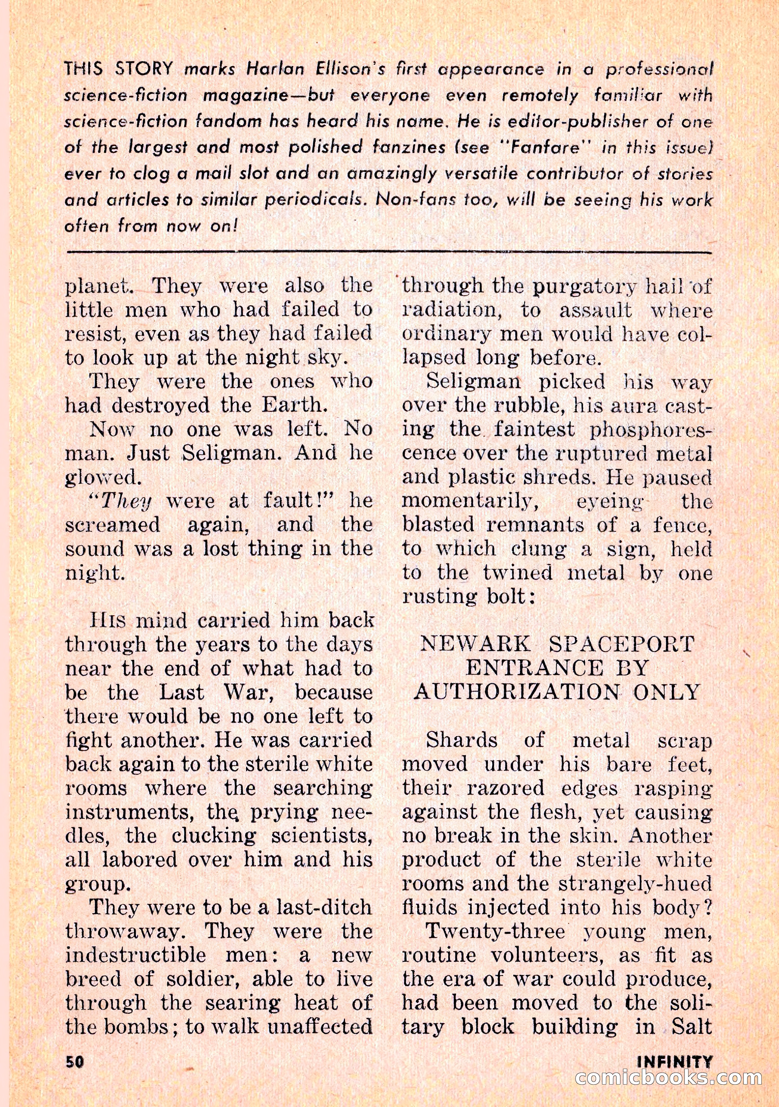 Infinity Science Fiction, February 1956 — page 50 of 132