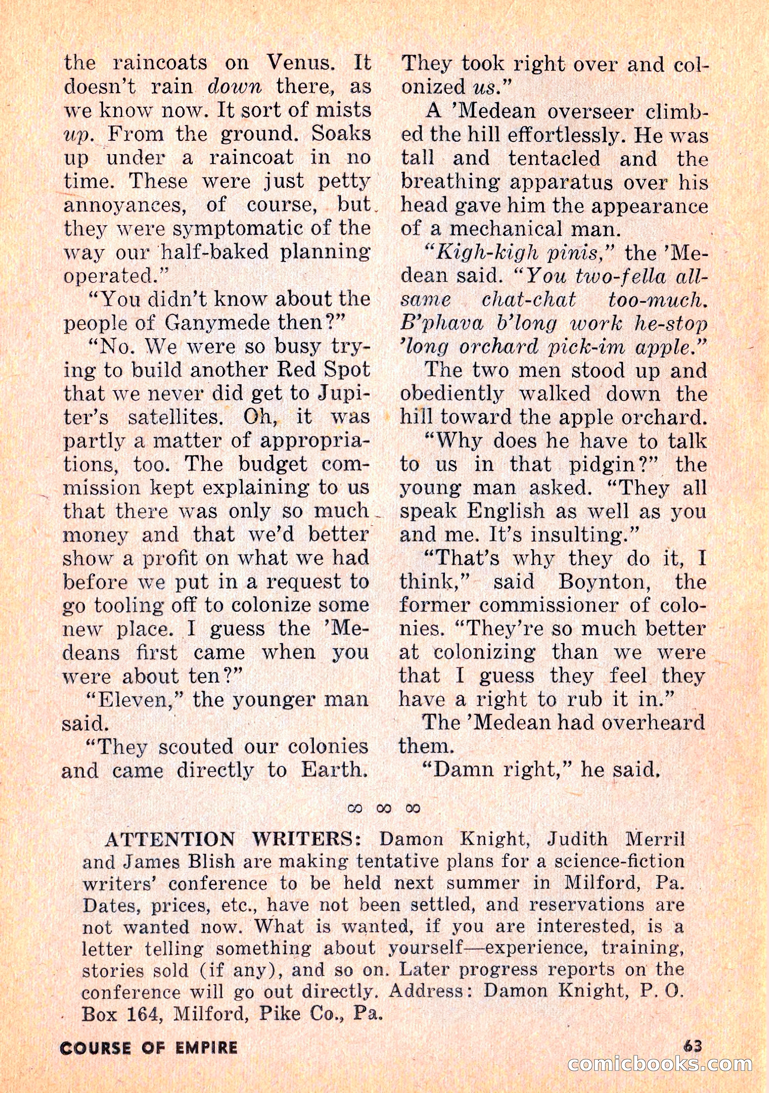 Infinity Science Fiction, February 1956 — page 63 of 132