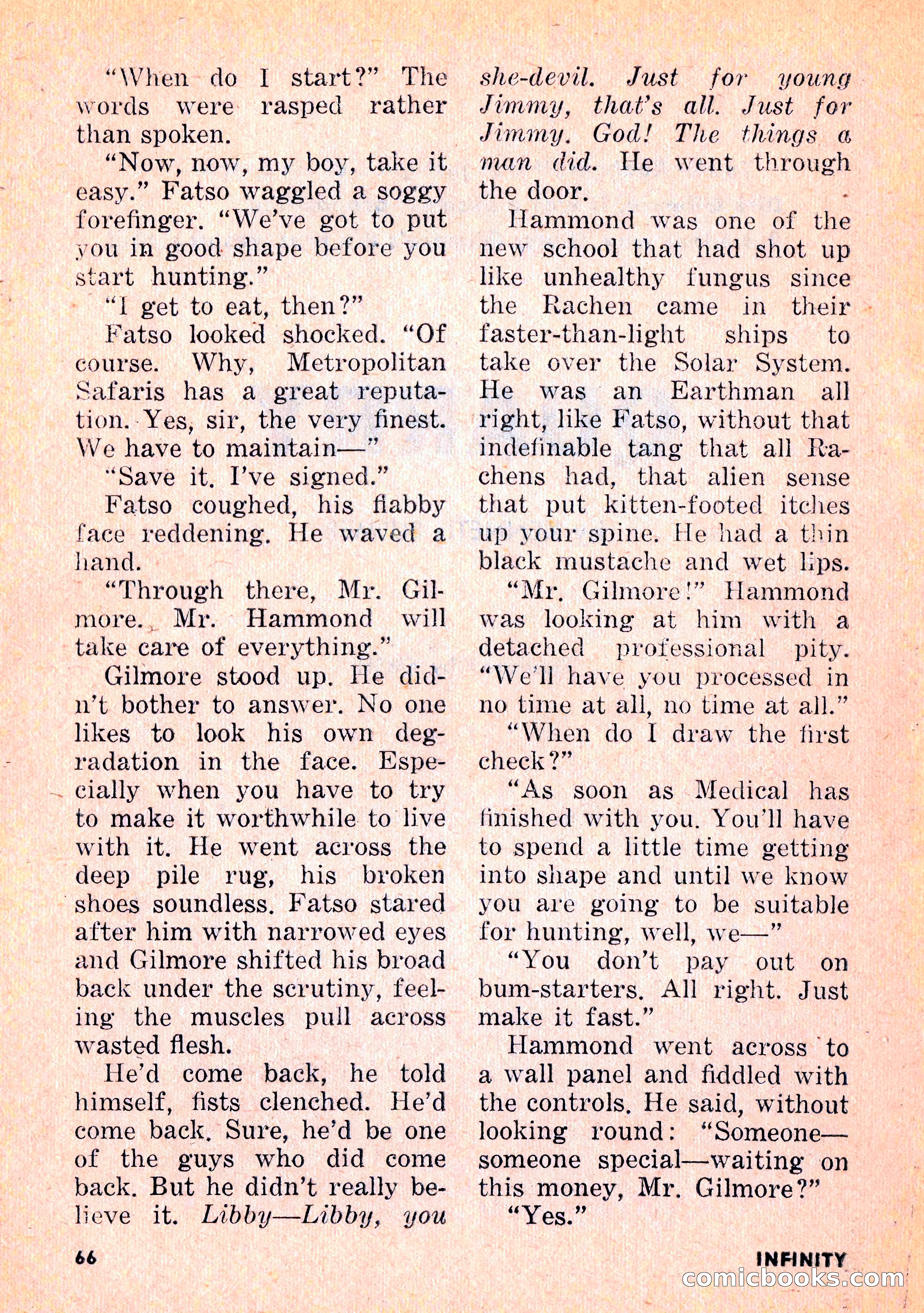 Infinity Science Fiction, February 1956 — page 66 of 132