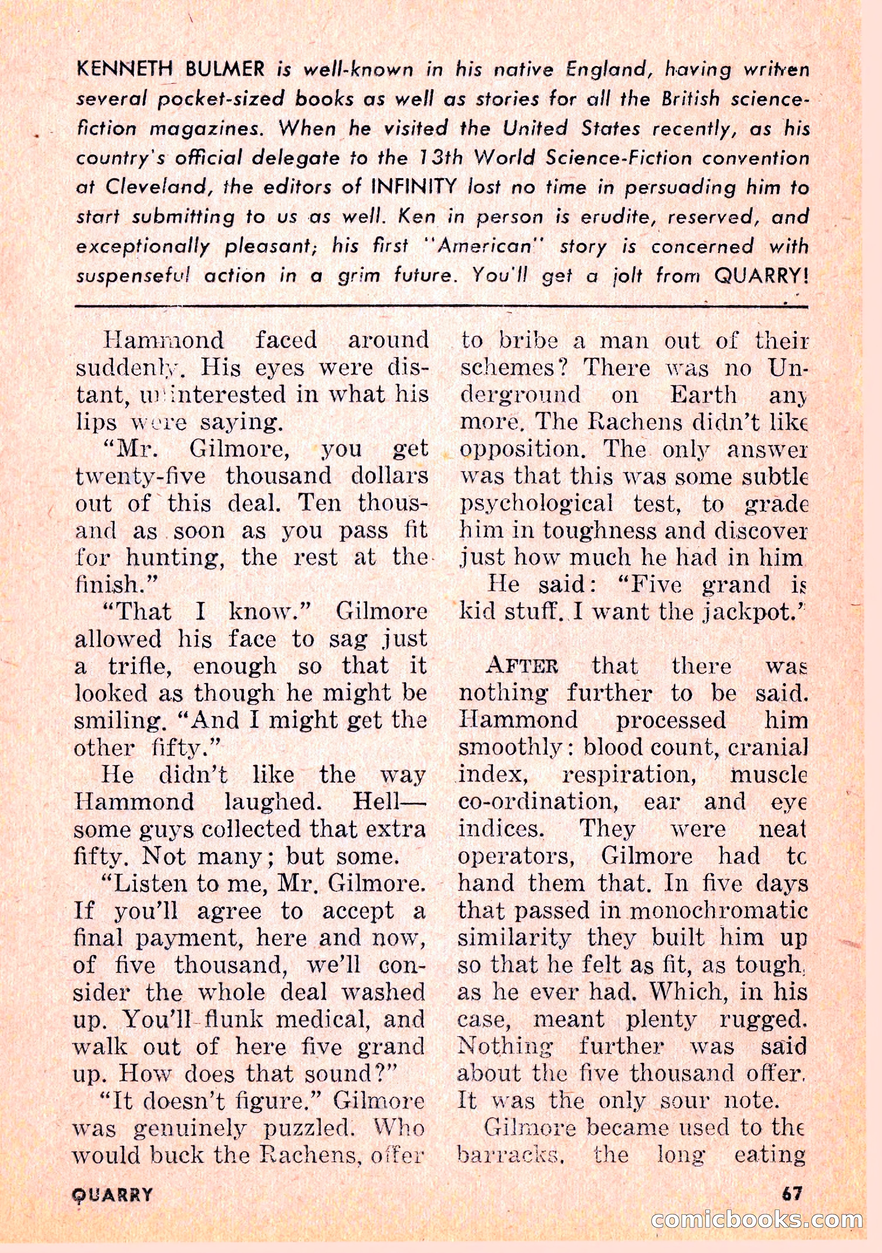 Infinity Science Fiction, February 1956 — page 67 of 132