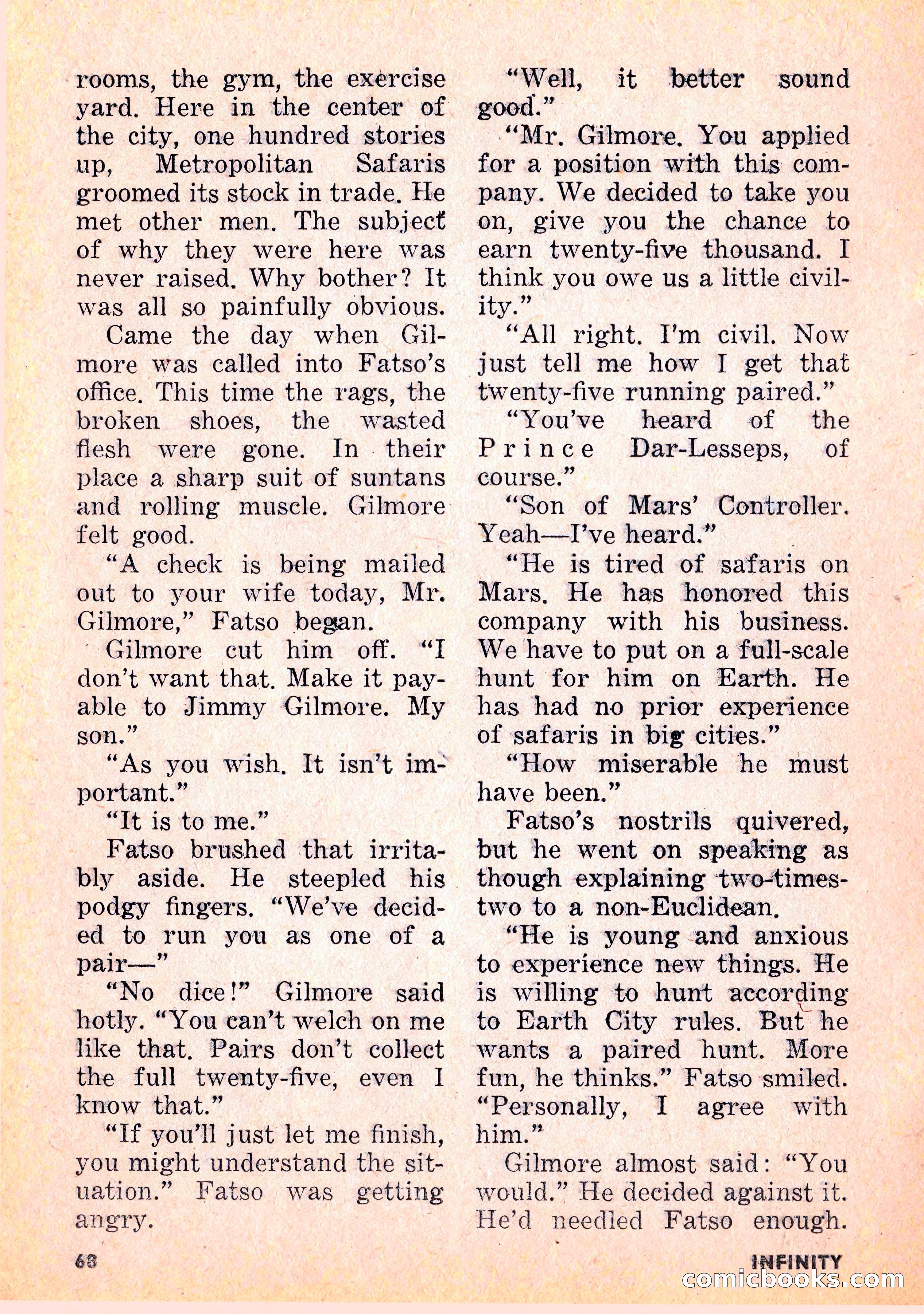 Infinity Science Fiction, February 1956 — page 68 of 132