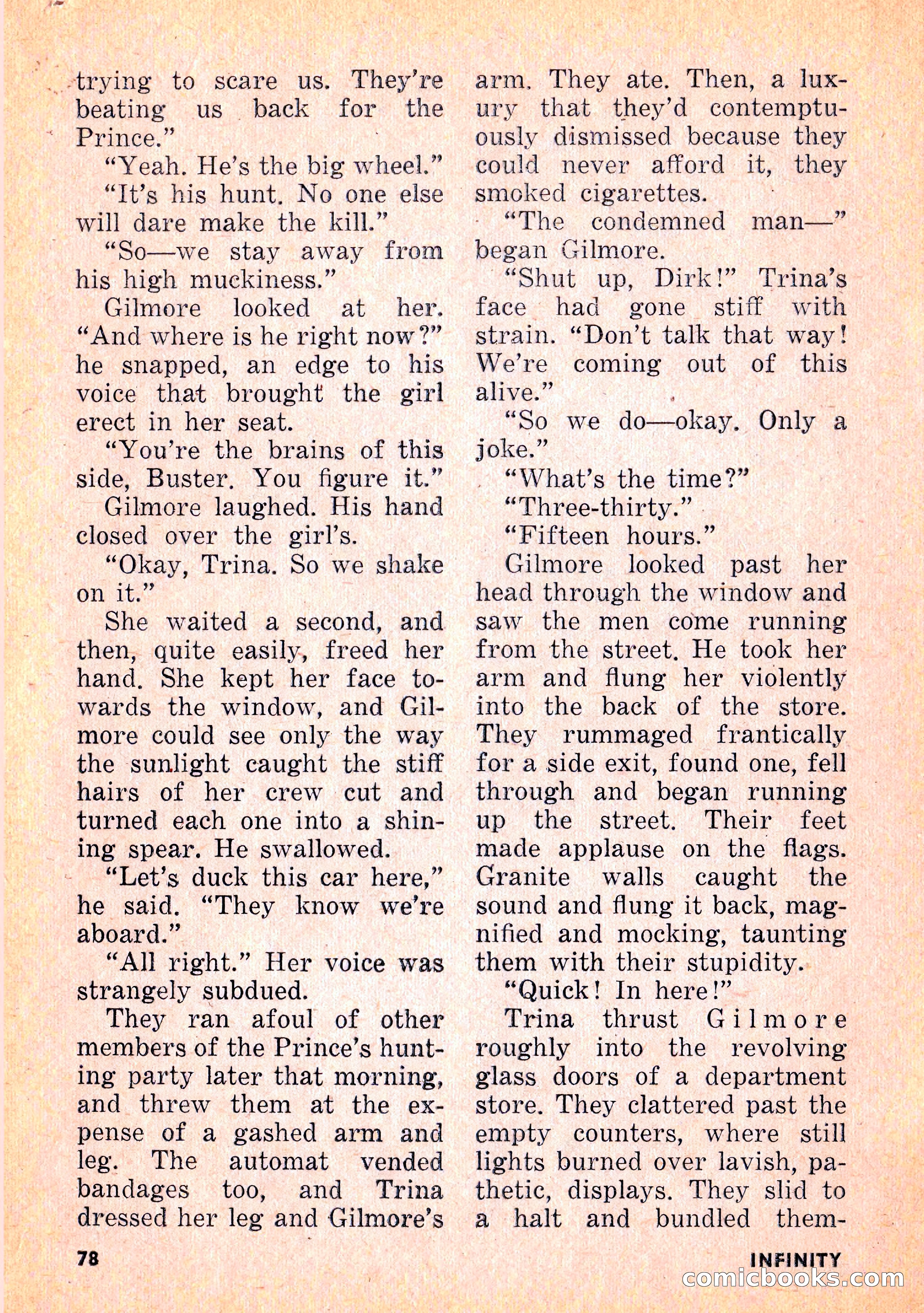 Infinity Science Fiction, February 1956 — page 78 of 132