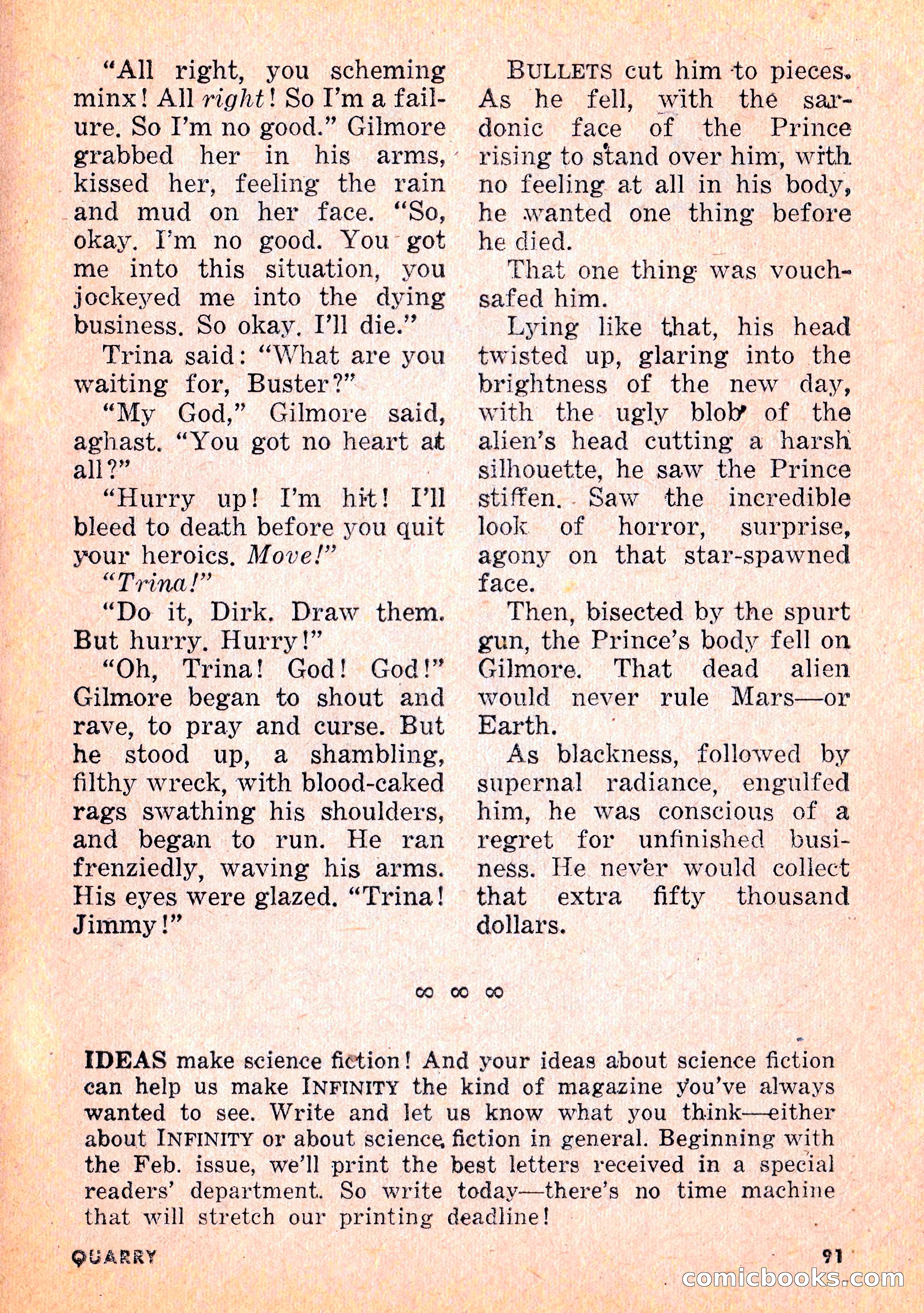 Infinity Science Fiction, February 1956 — page 91 of 132