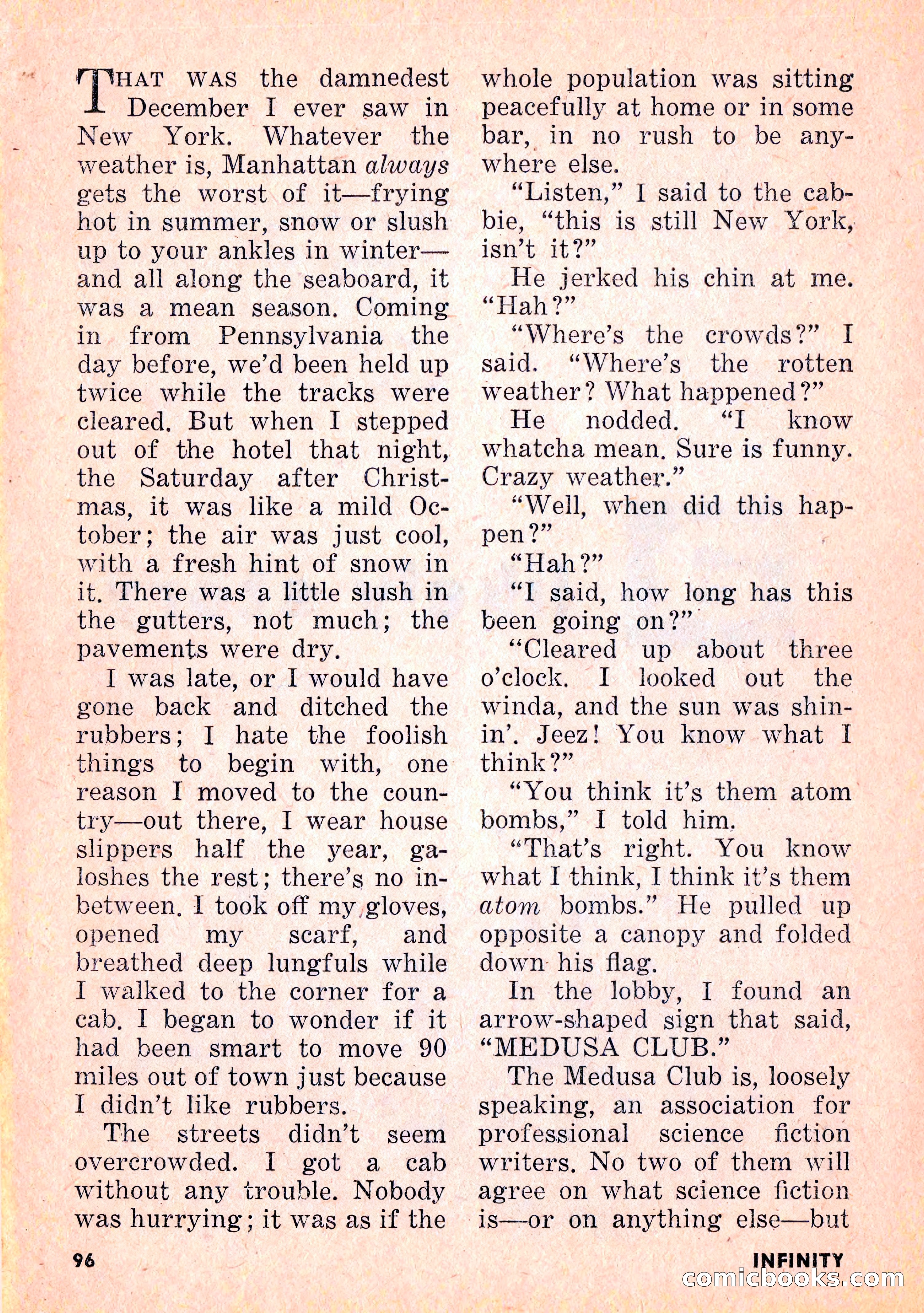 Infinity Science Fiction, February 1956 — page 96 of 132
