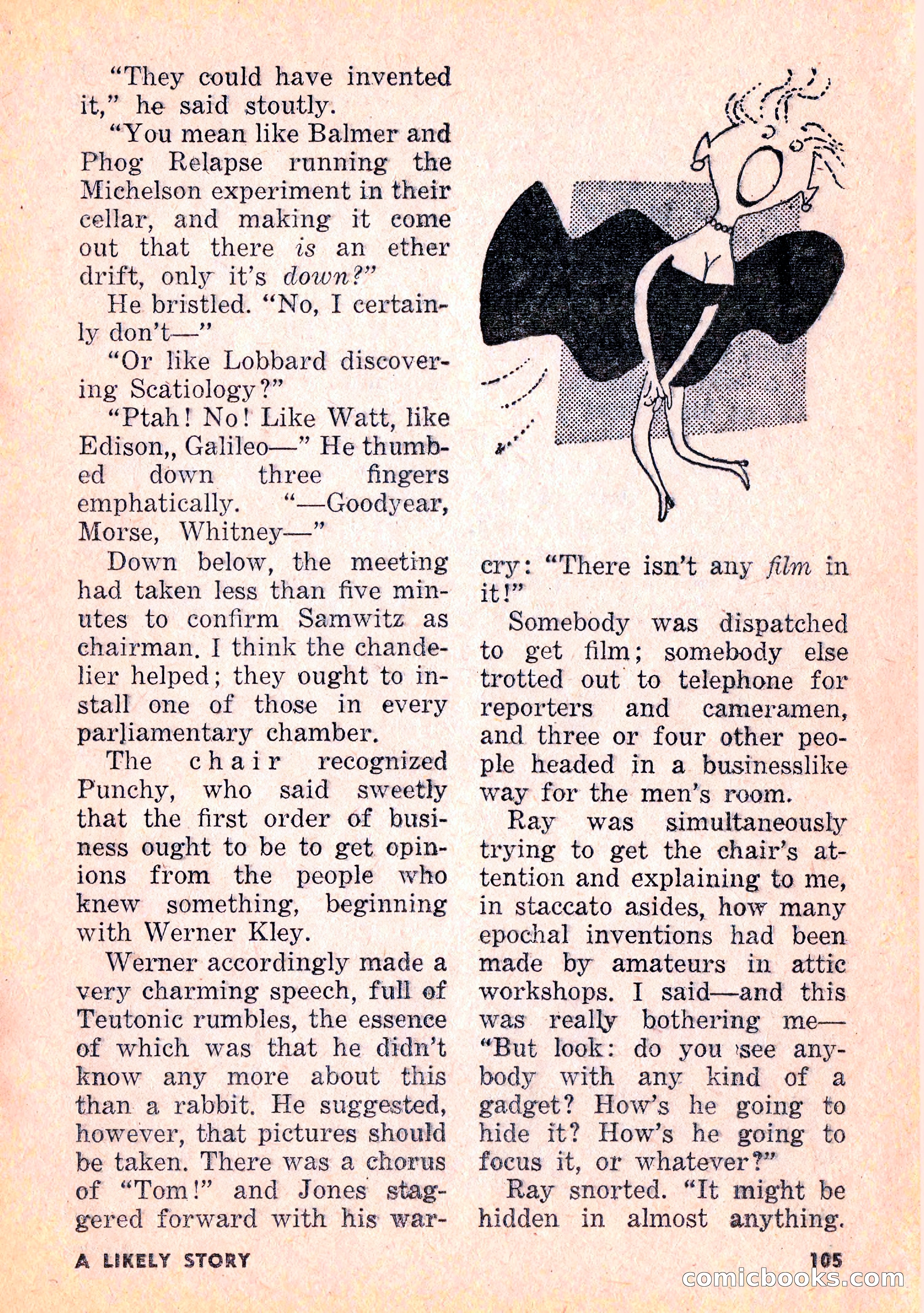 Infinity Science Fiction, February 1956 — page 105 of 132