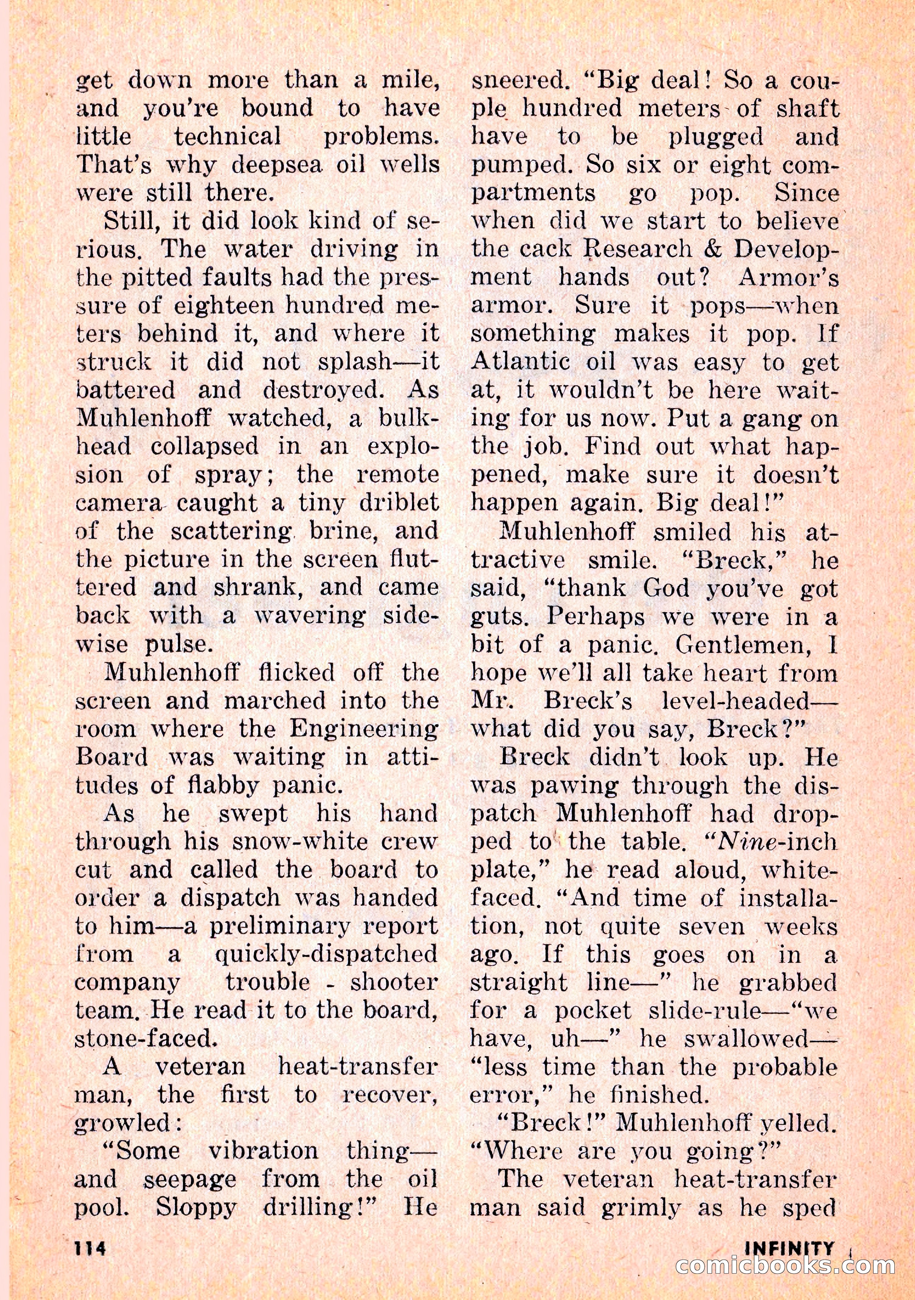 Infinity Science Fiction, February 1956 — page 114 of 132