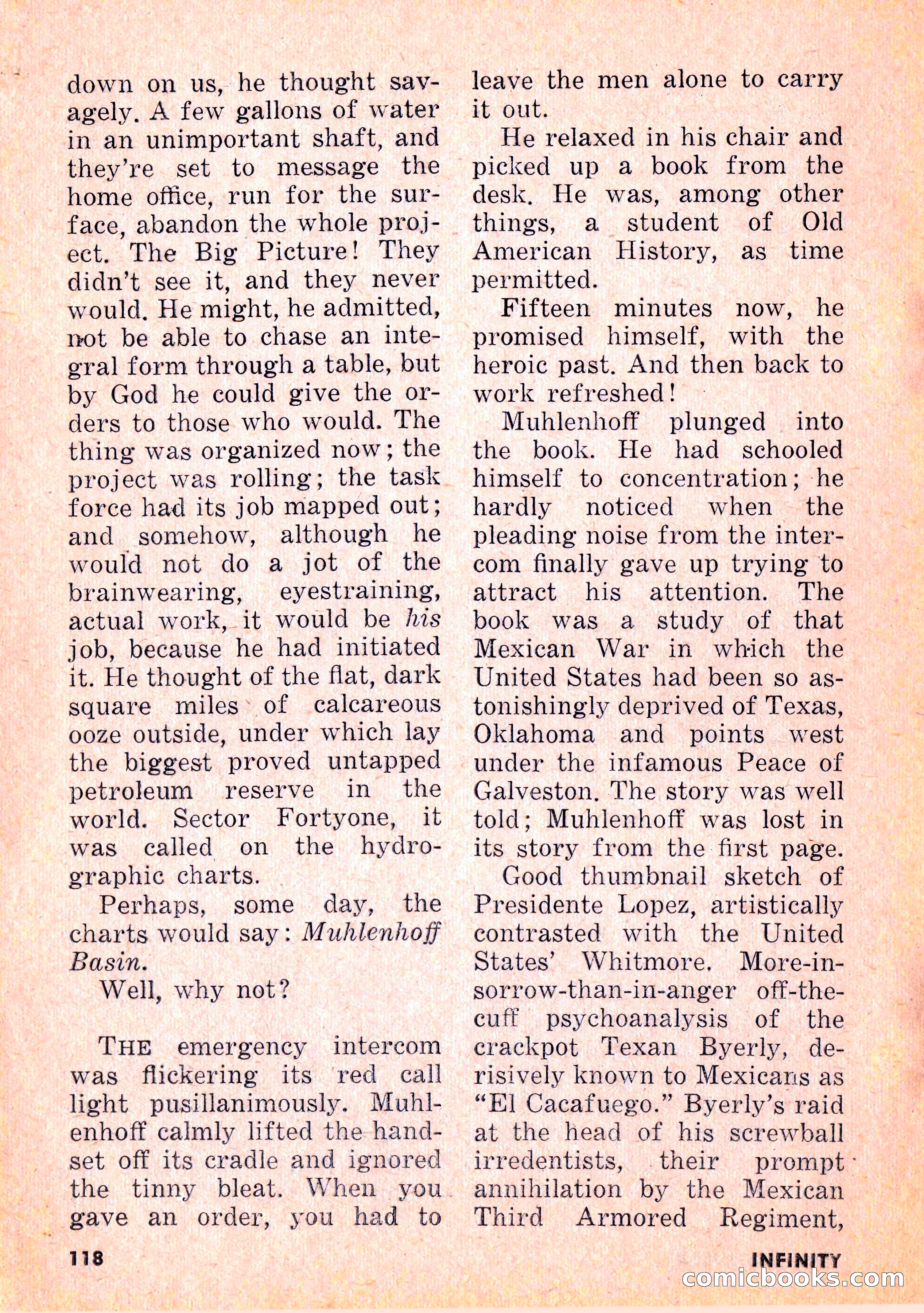 Infinity Science Fiction, February 1956 — page 118 of 132