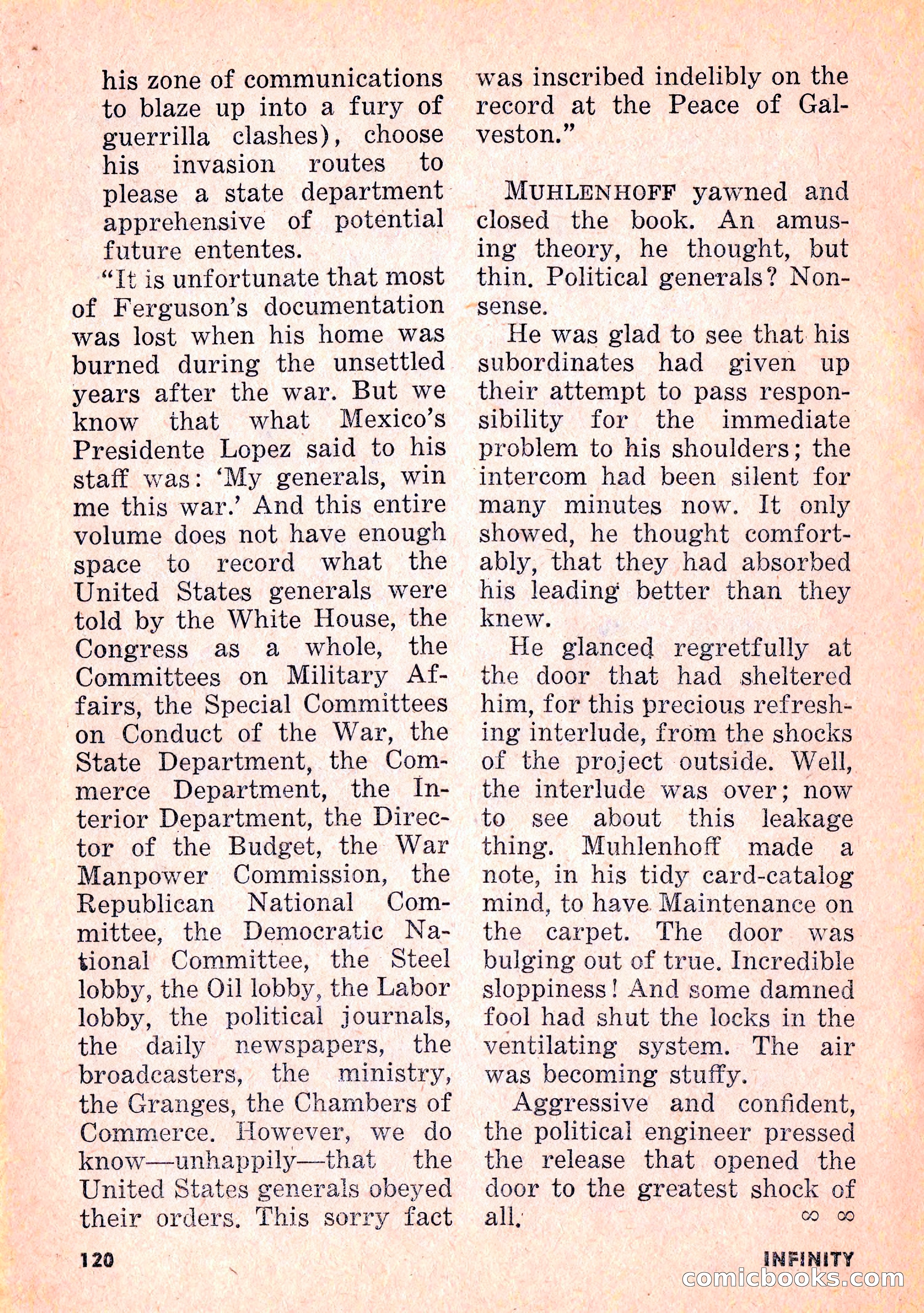 Infinity Science Fiction, February 1956 — page 120 of 132