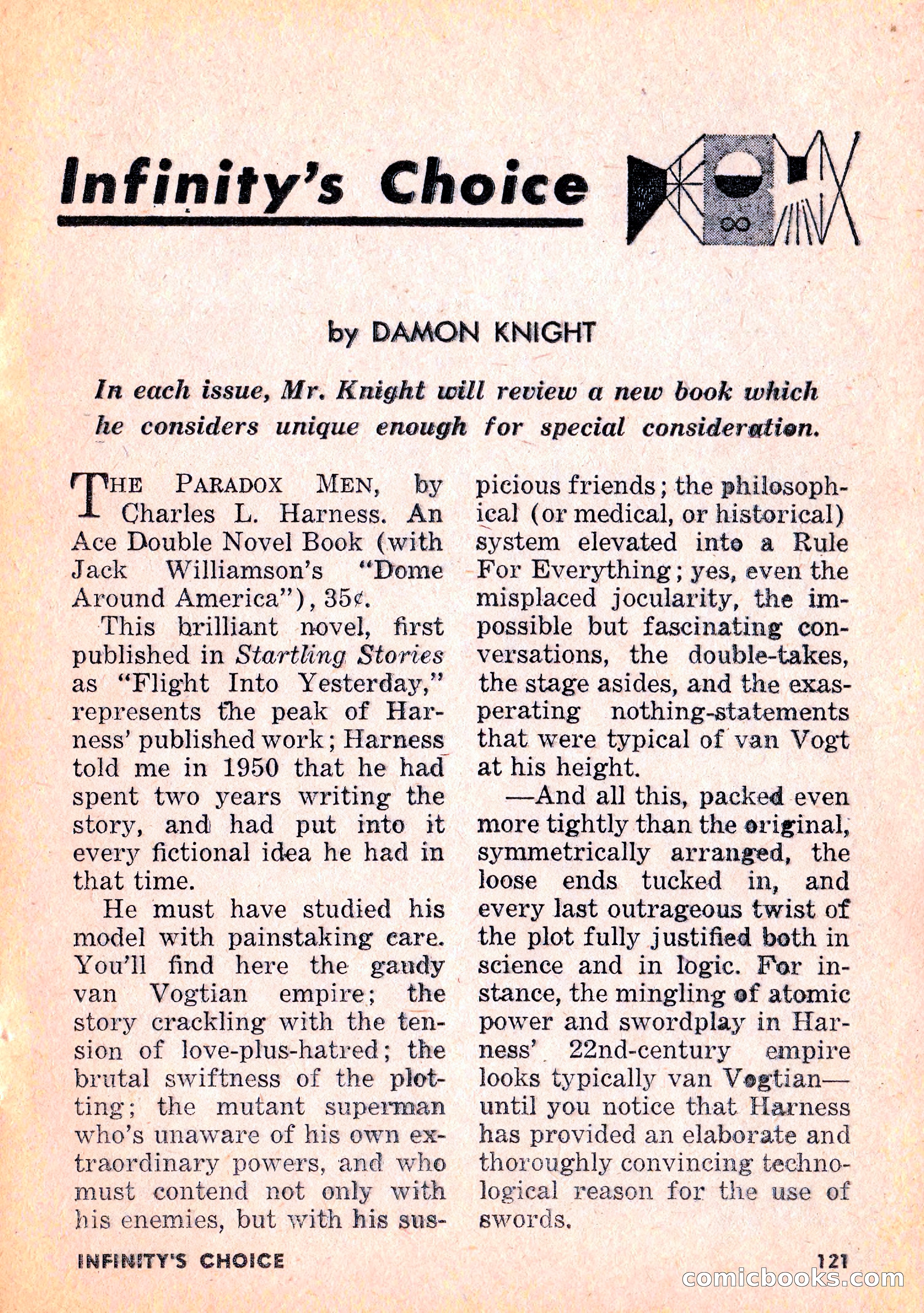 Infinity Science Fiction, February 1956 — page 121 of 132