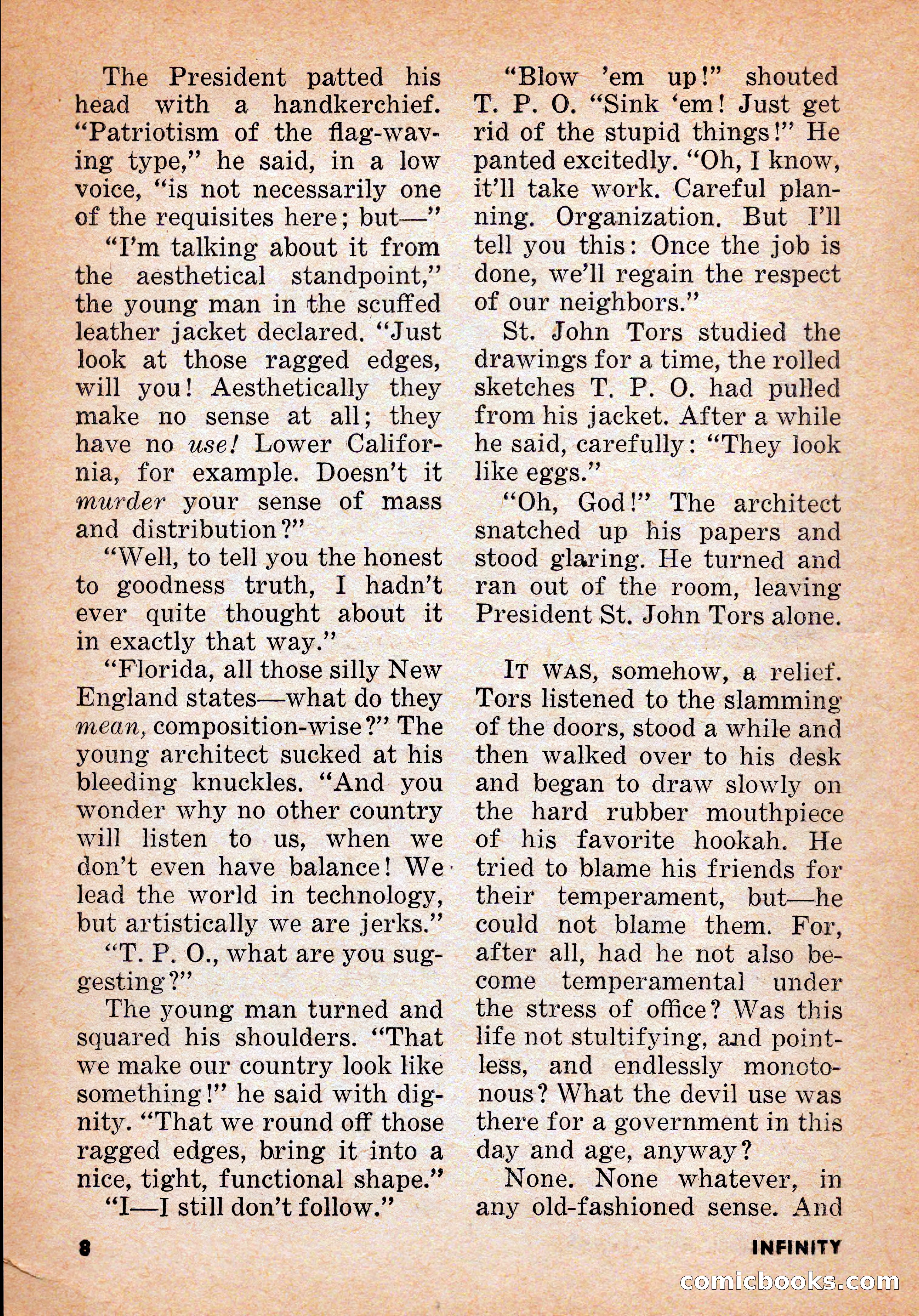Infinity Science Fiction, June 1956 — page 8 of 132
