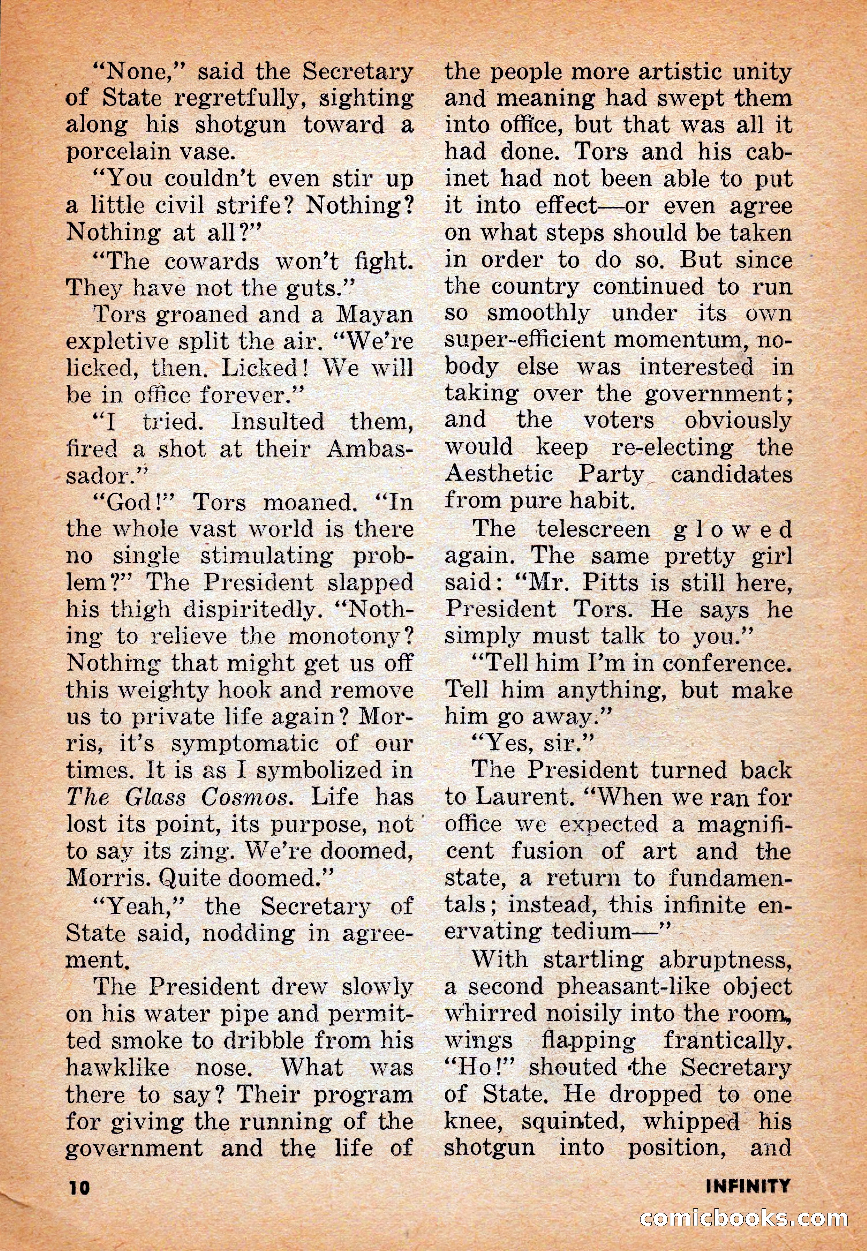 Infinity Science Fiction, June 1956 — page 10 of 132