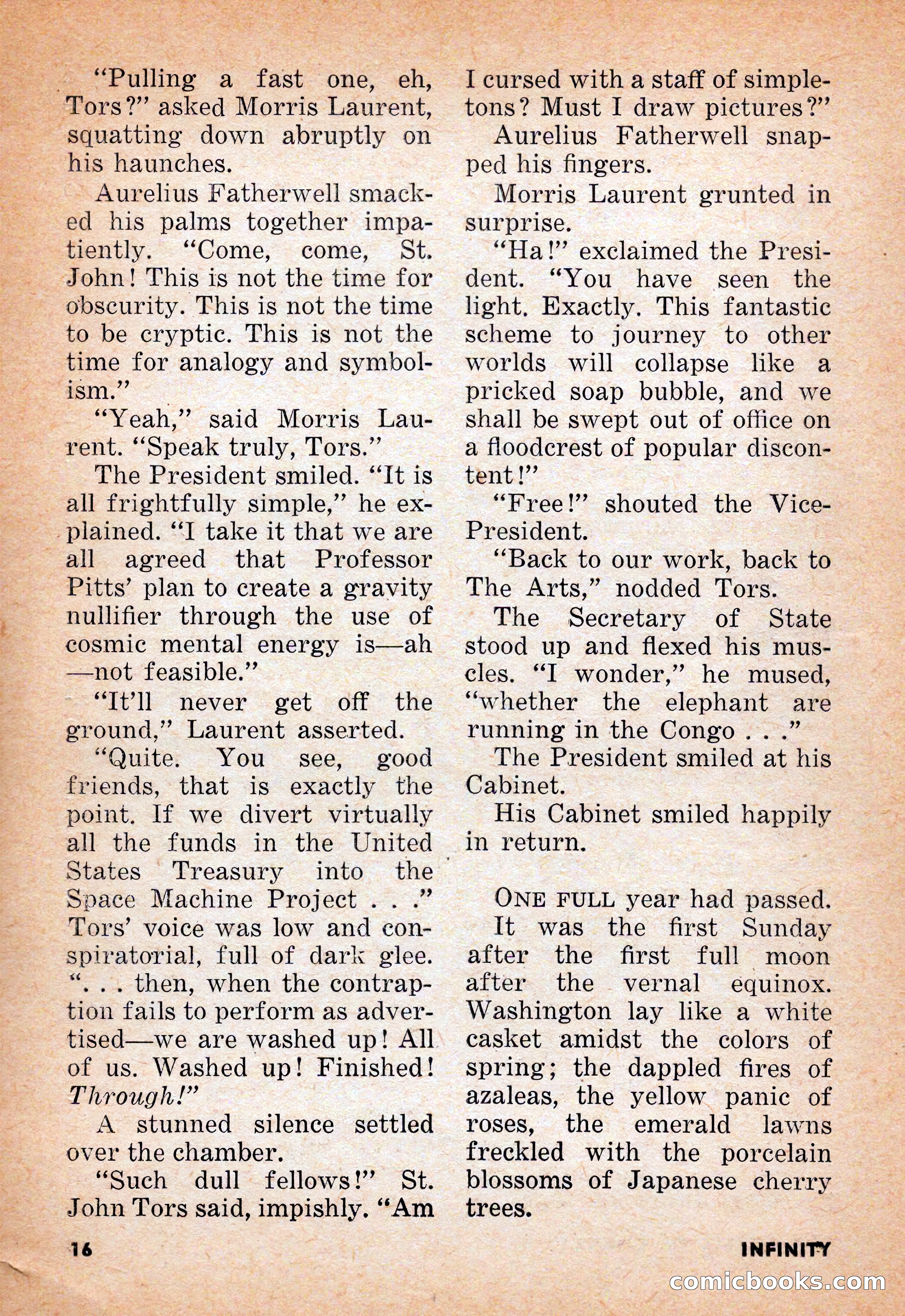 Infinity Science Fiction, June 1956 — page 16 of 132