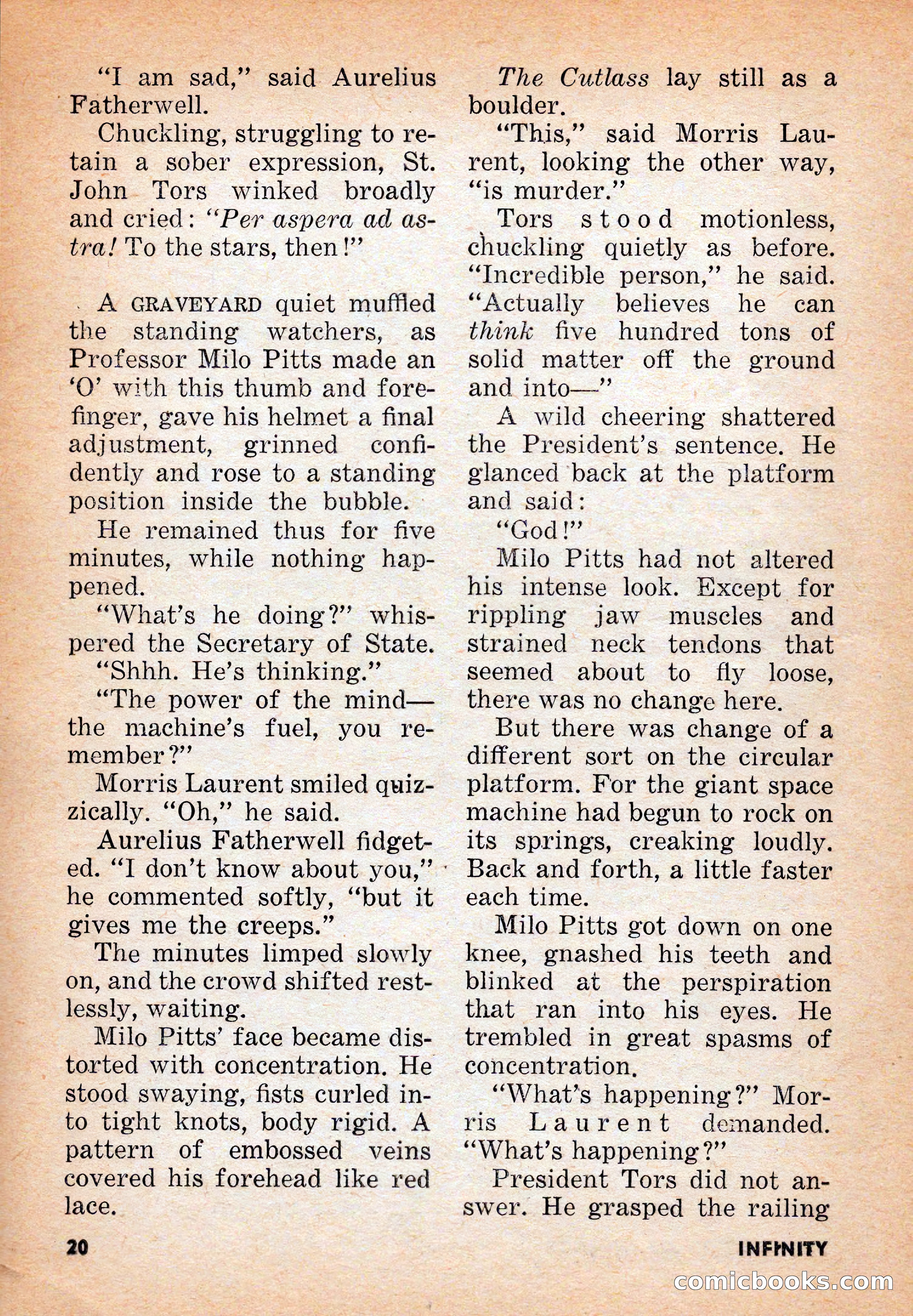 Infinity Science Fiction, June 1956 — page 20 of 132
