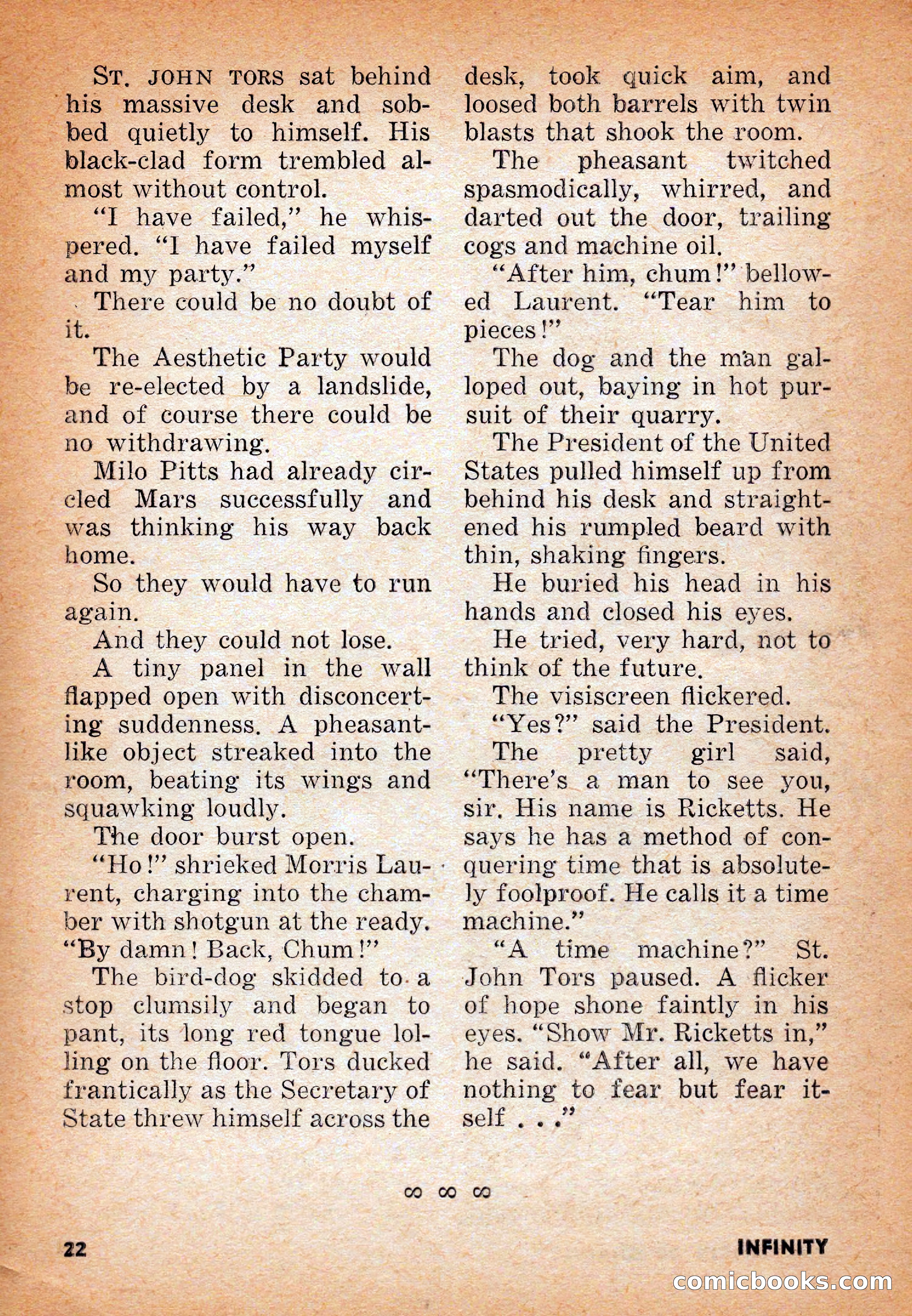 Infinity Science Fiction, June 1956 — page 22 of 132