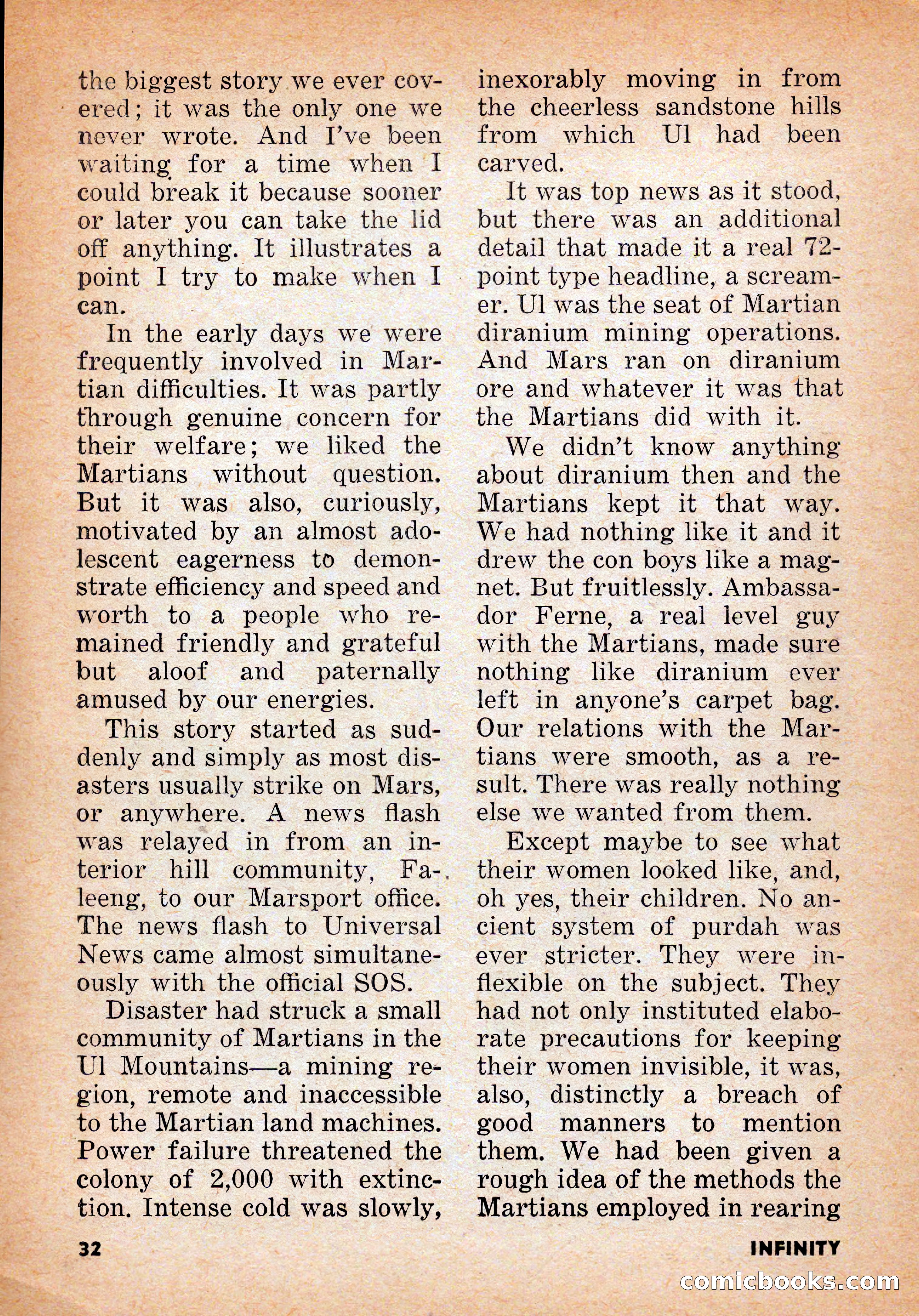 Infinity Science Fiction, June 1956 — page 32 of 132