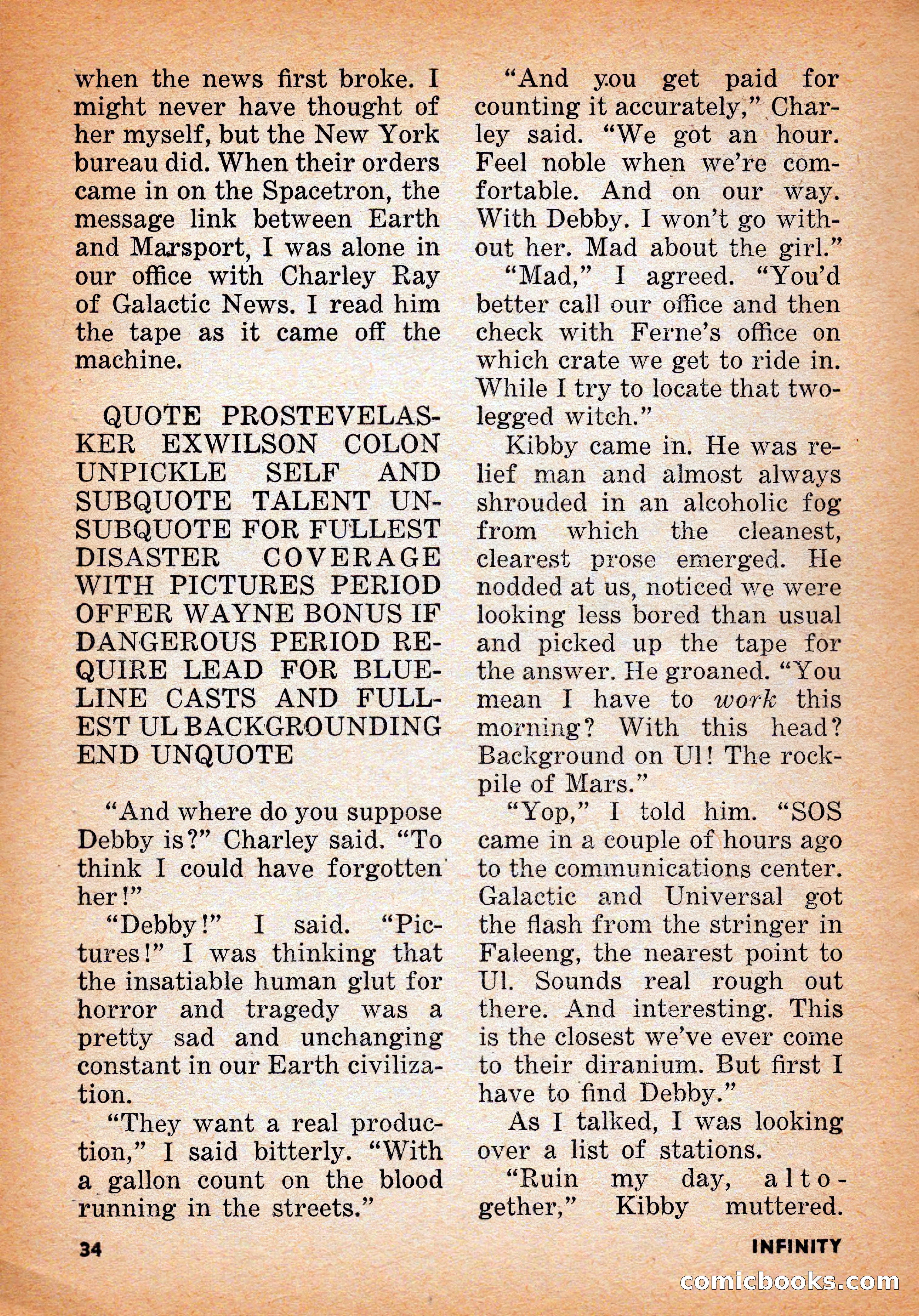 Infinity Science Fiction, June 1956 — page 34 of 132