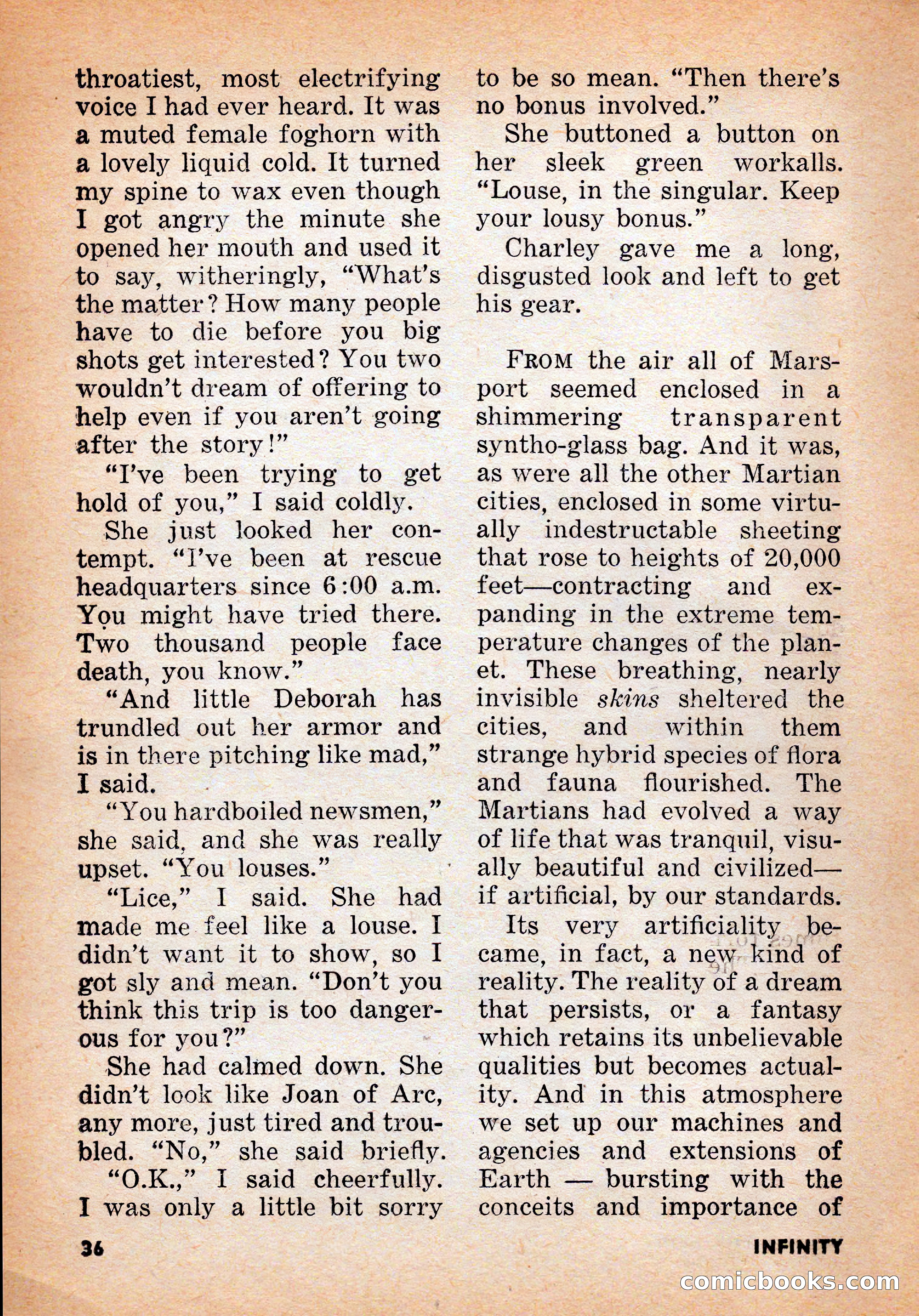 Infinity Science Fiction, June 1956 — page 36 of 132