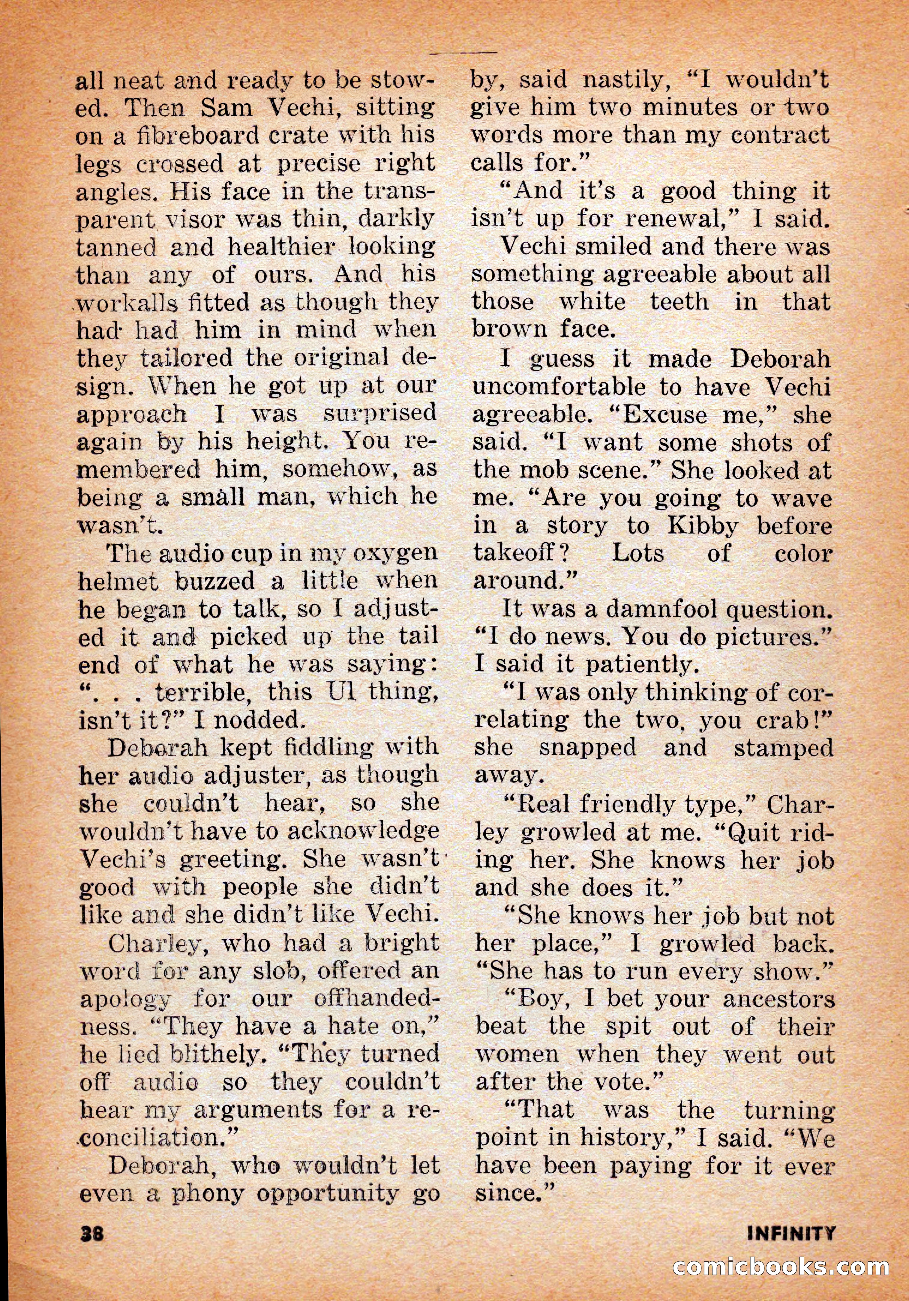 Infinity Science Fiction, June 1956 — page 38 of 132