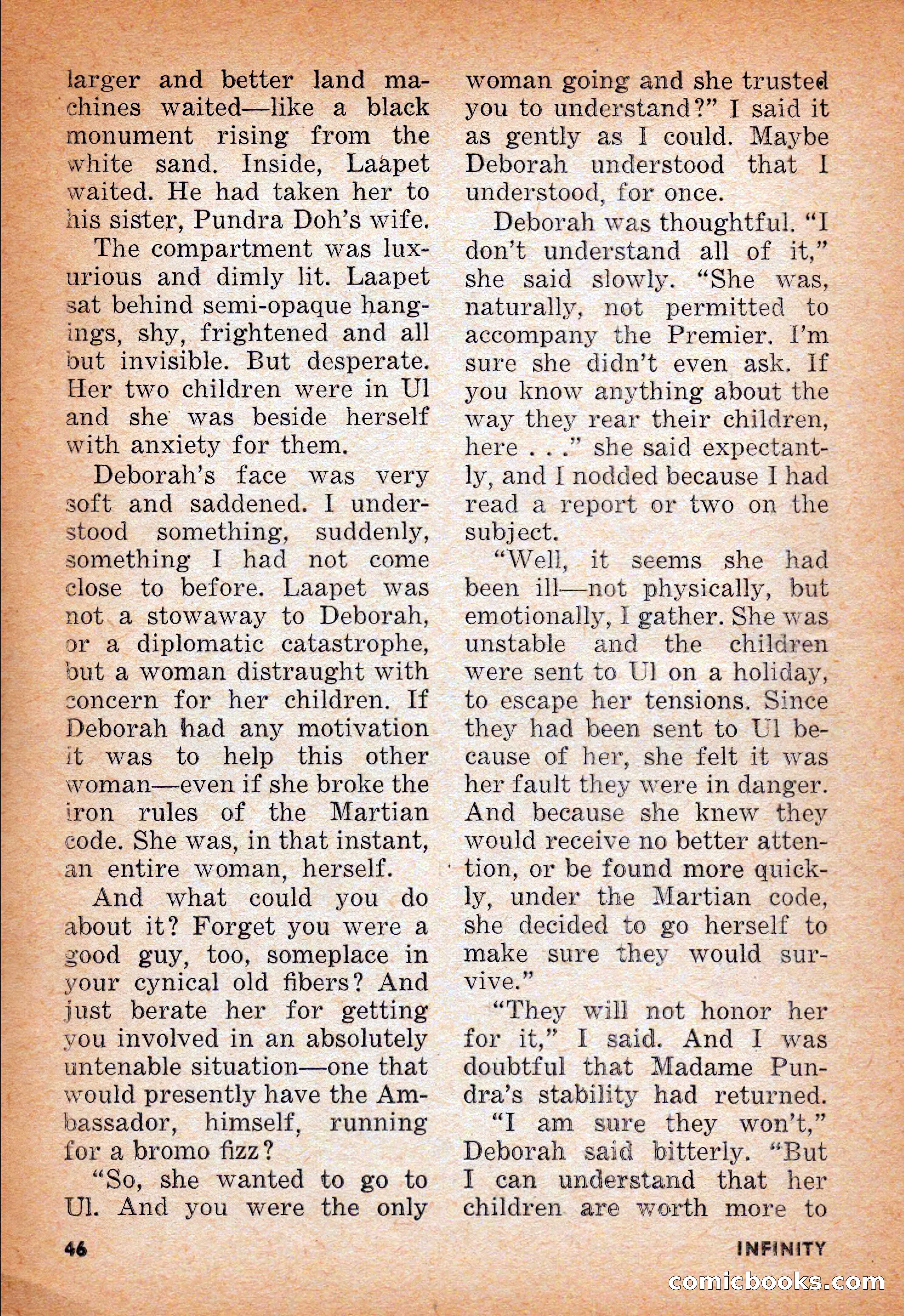 Infinity Science Fiction, June 1956 — page 46 of 132