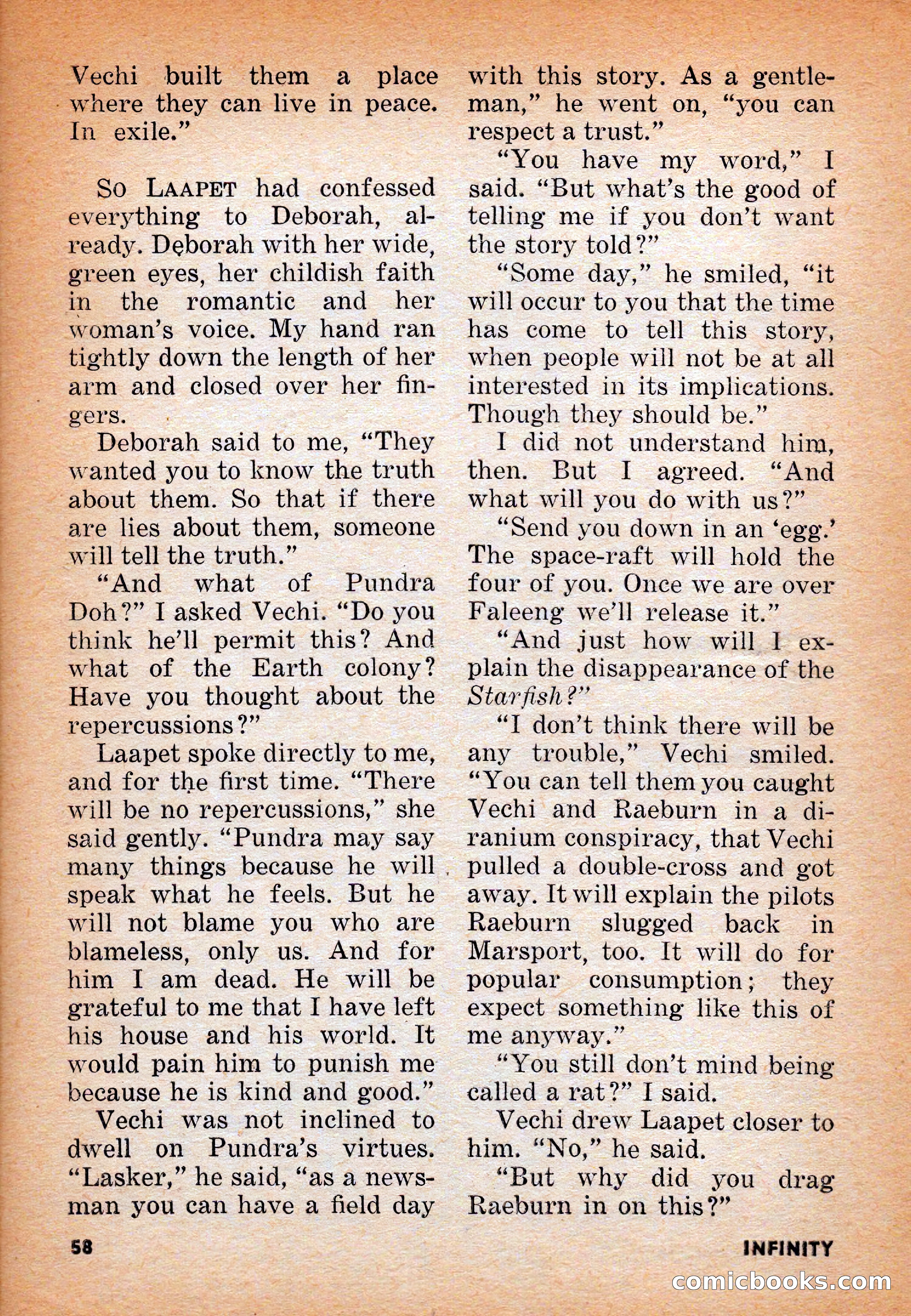 Infinity Science Fiction, June 1956 — page 58 of 132