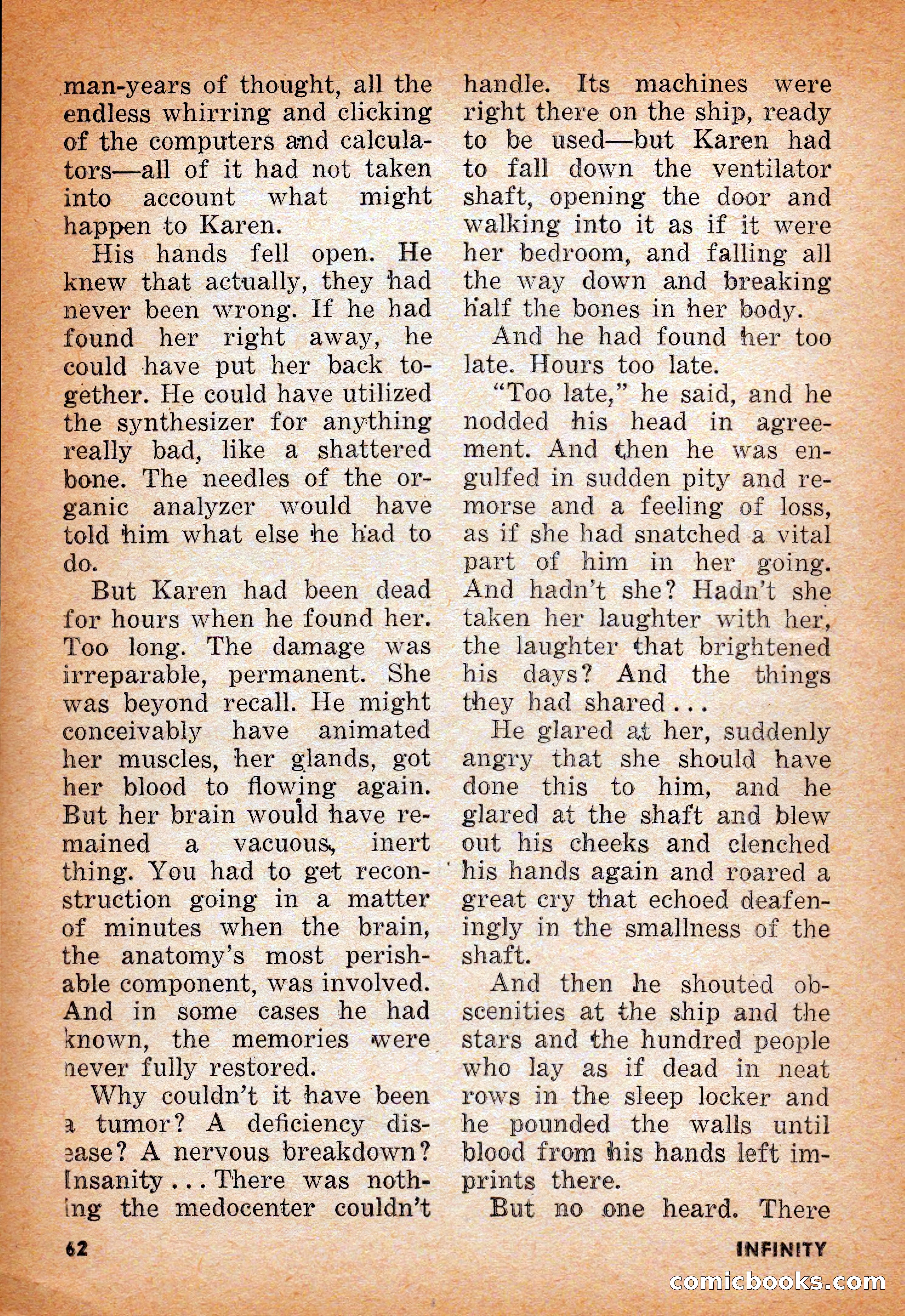 Infinity Science Fiction, June 1956 — page 62 of 132