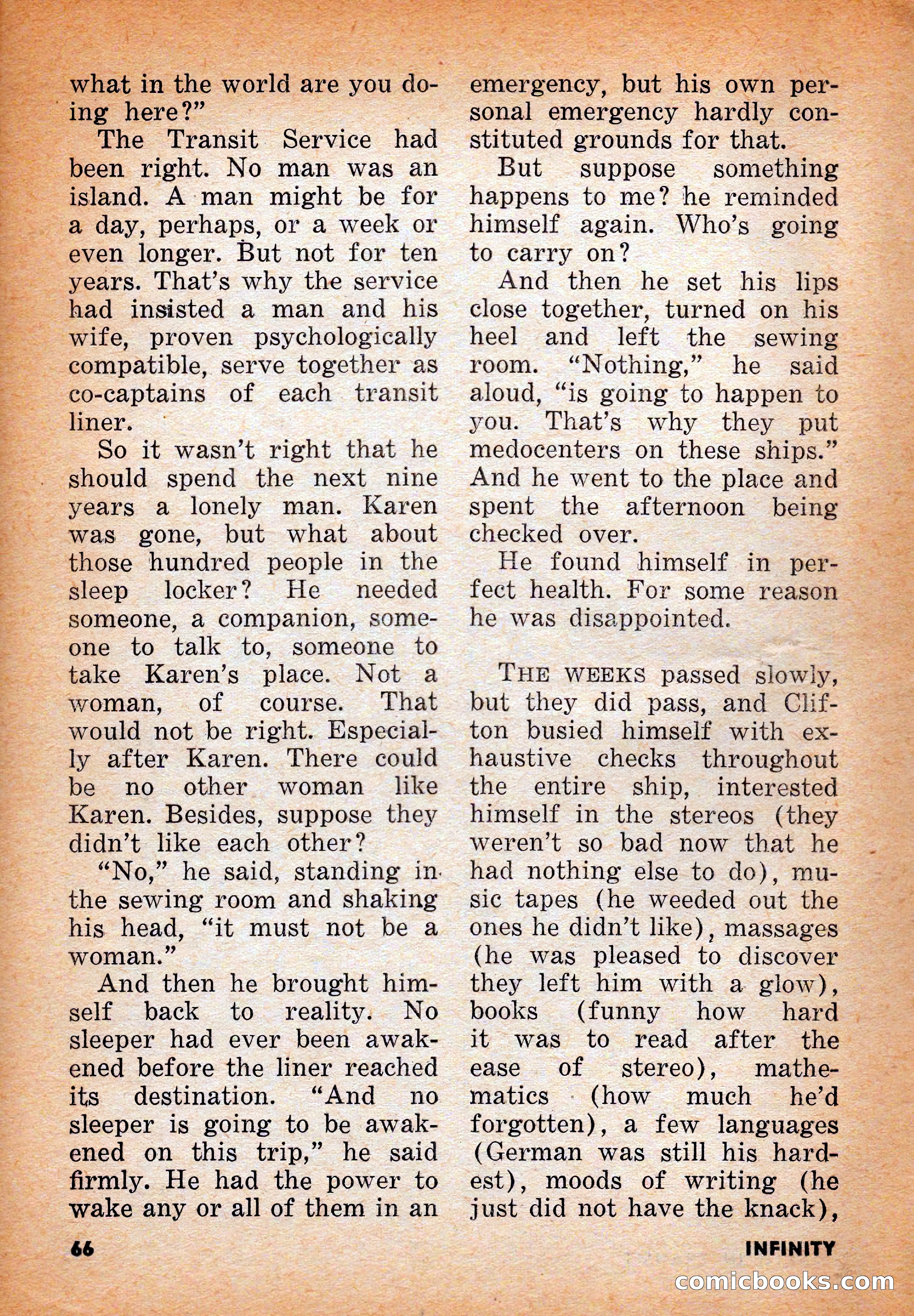 Infinity Science Fiction, June 1956 — page 66 of 132
