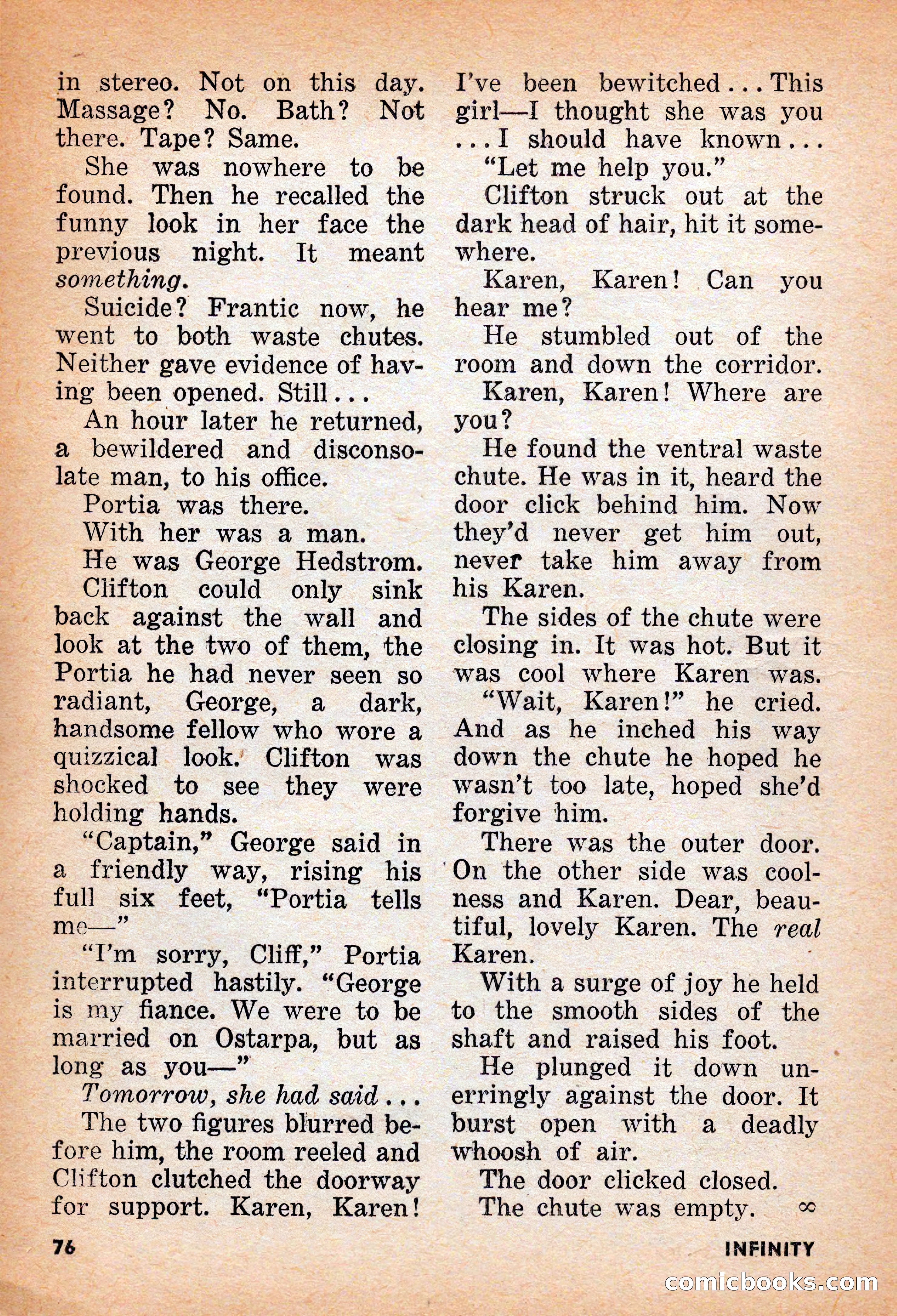Infinity Science Fiction, June 1956 — page 76 of 132
