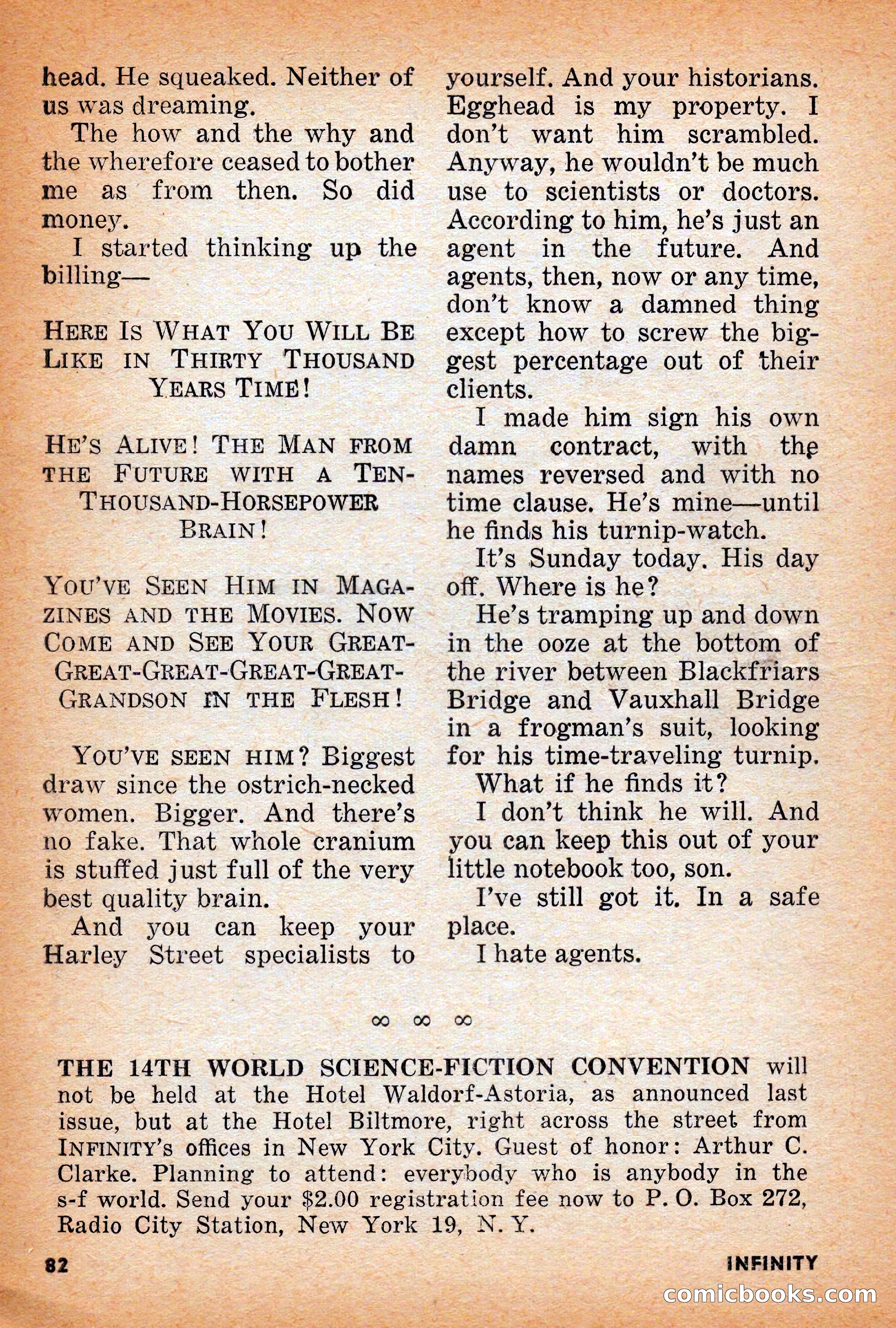 Infinity Science Fiction, June 1956 — page 82 of 132