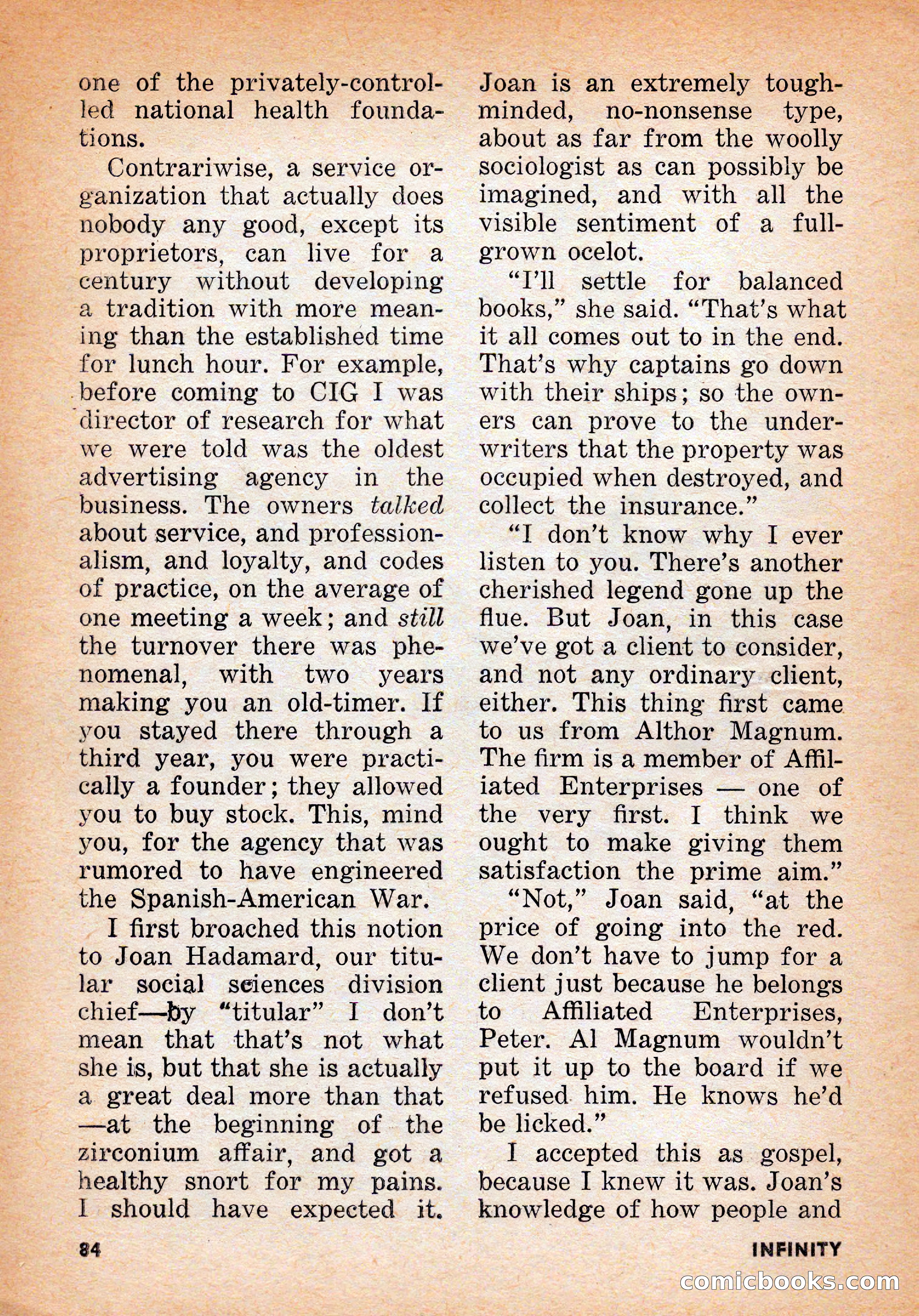 Infinity Science Fiction, June 1956 — page 84 of 132