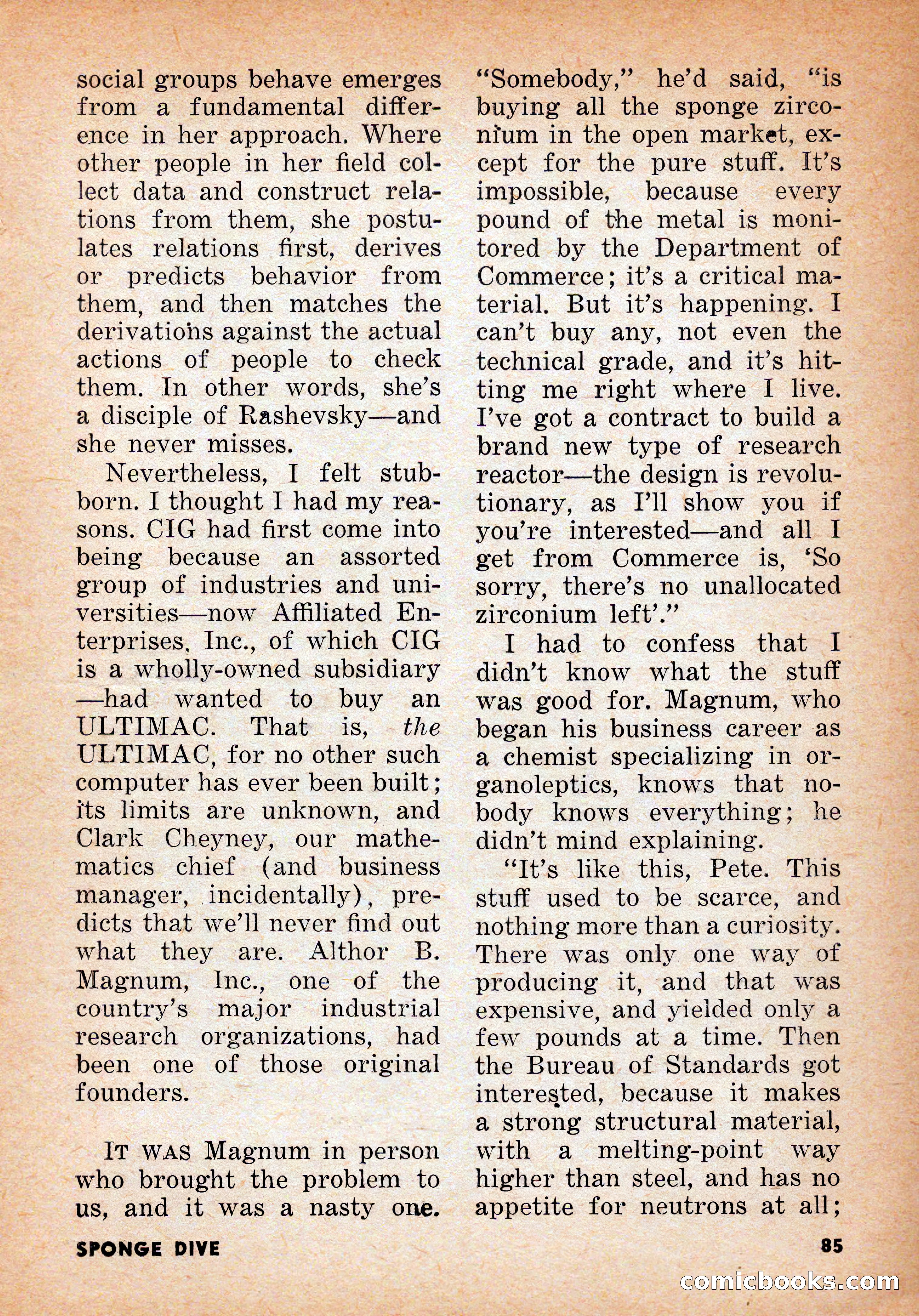 Infinity Science Fiction, June 1956 — page 85 of 132
