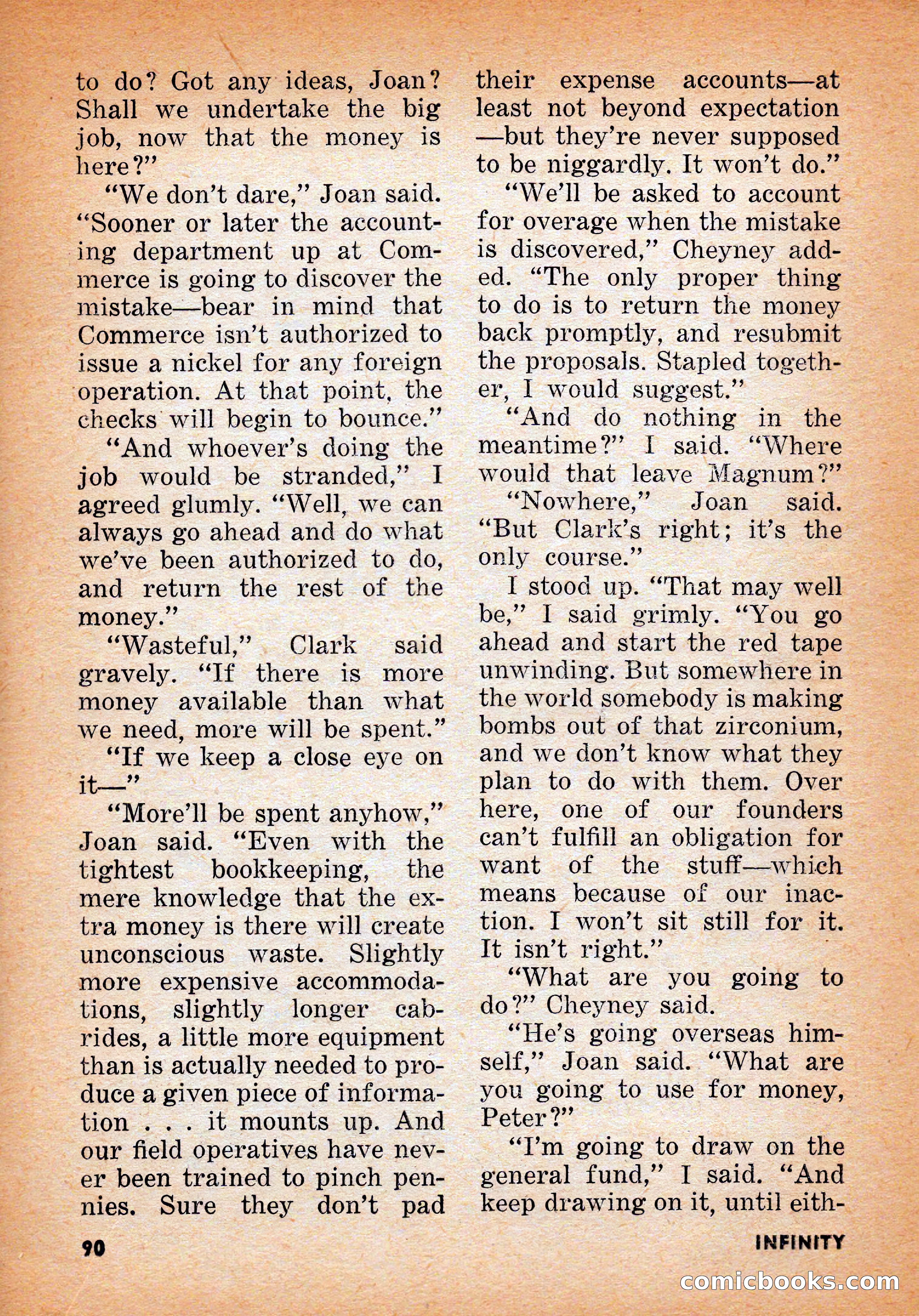 Infinity Science Fiction, June 1956 — page 90 of 132