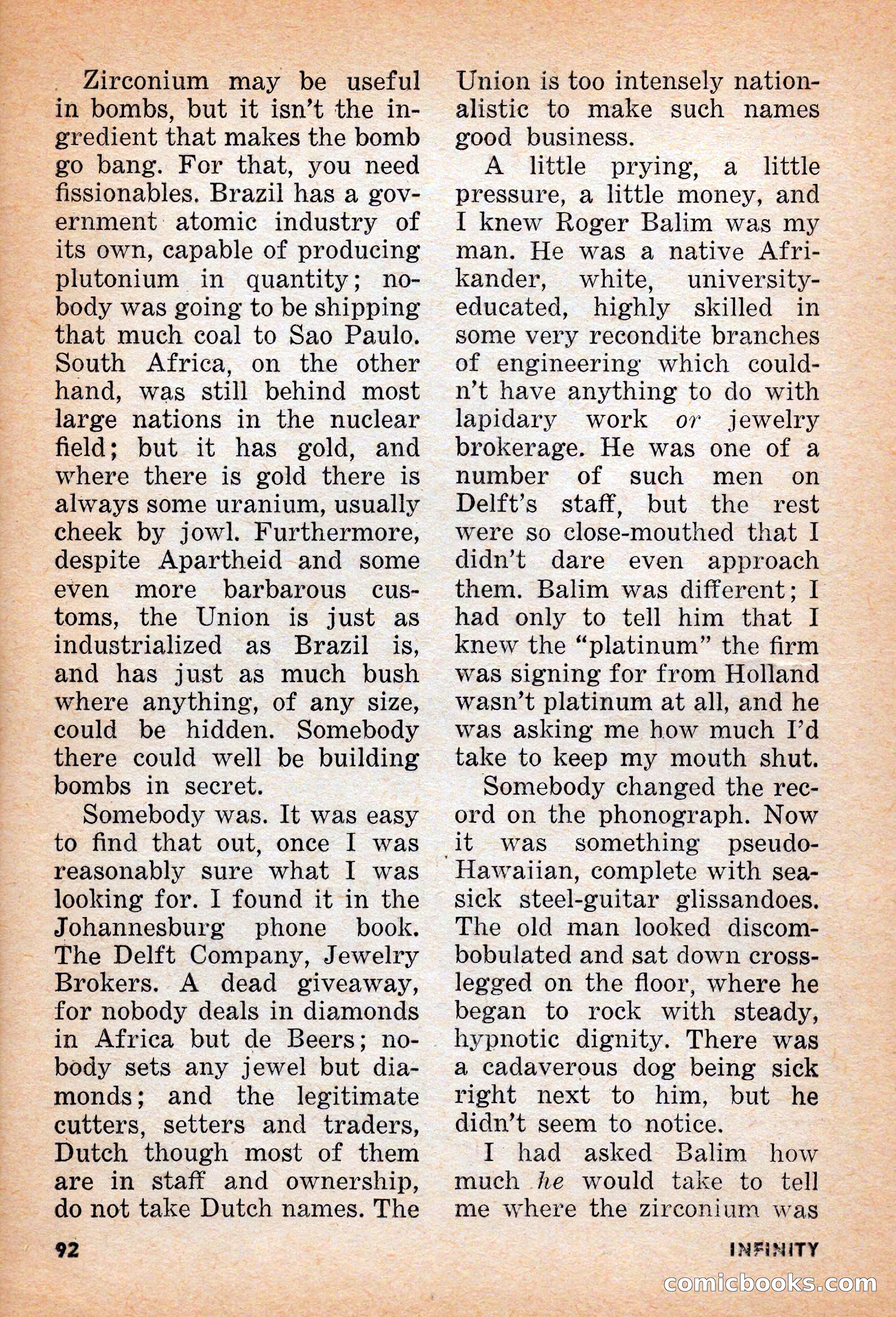 Infinity Science Fiction, June 1956 — page 92 of 132