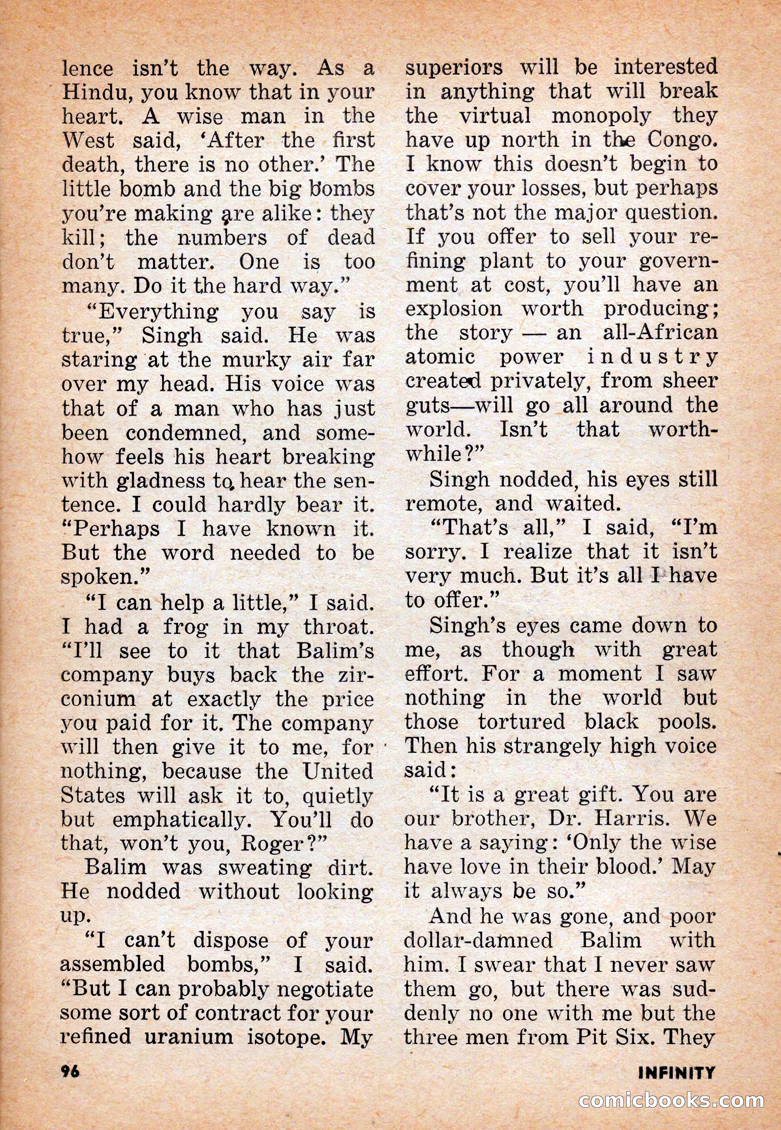 Infinity Science Fiction, June 1956 — page 96 of 132