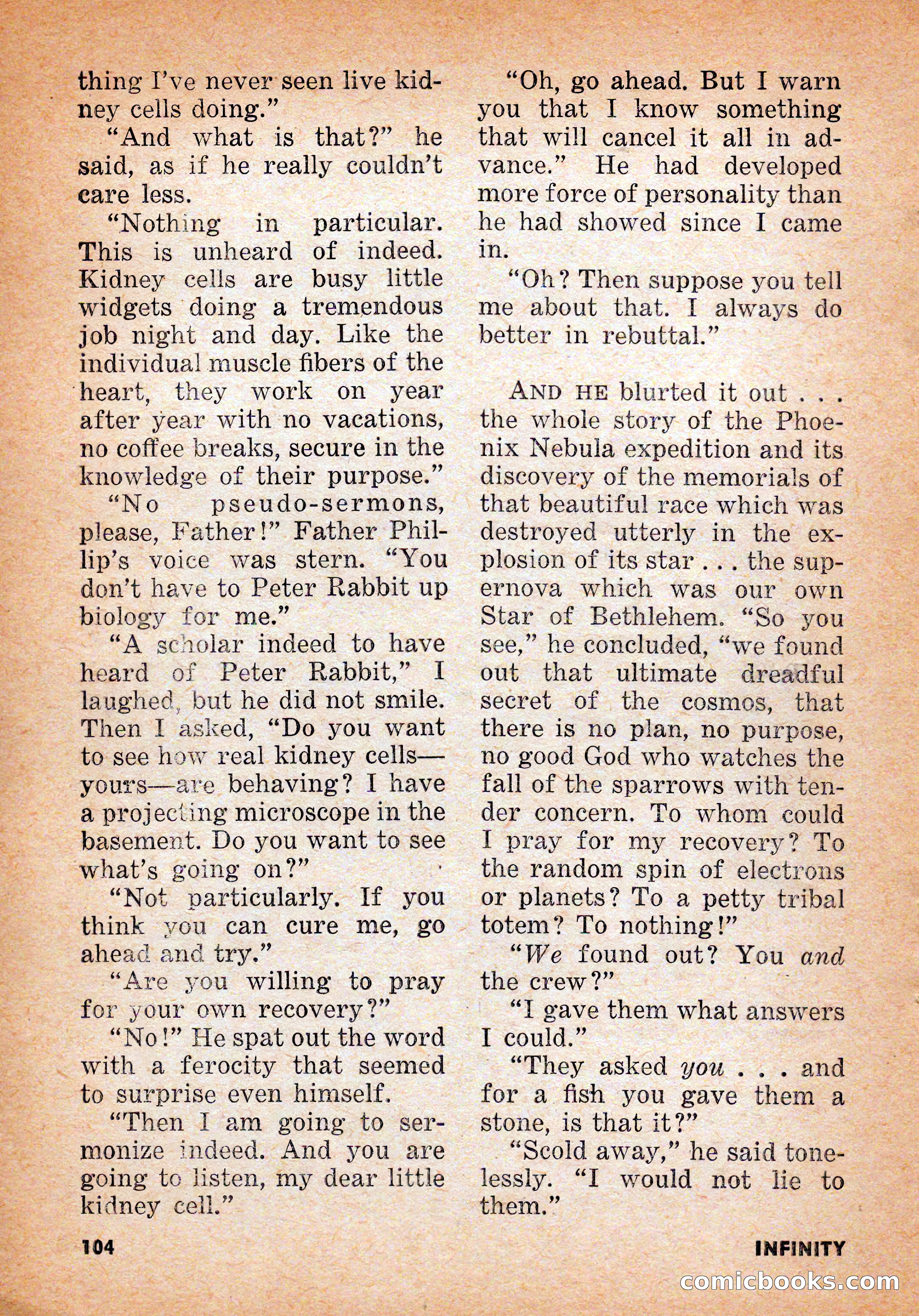 Infinity Science Fiction, June 1956 — page 104 of 132