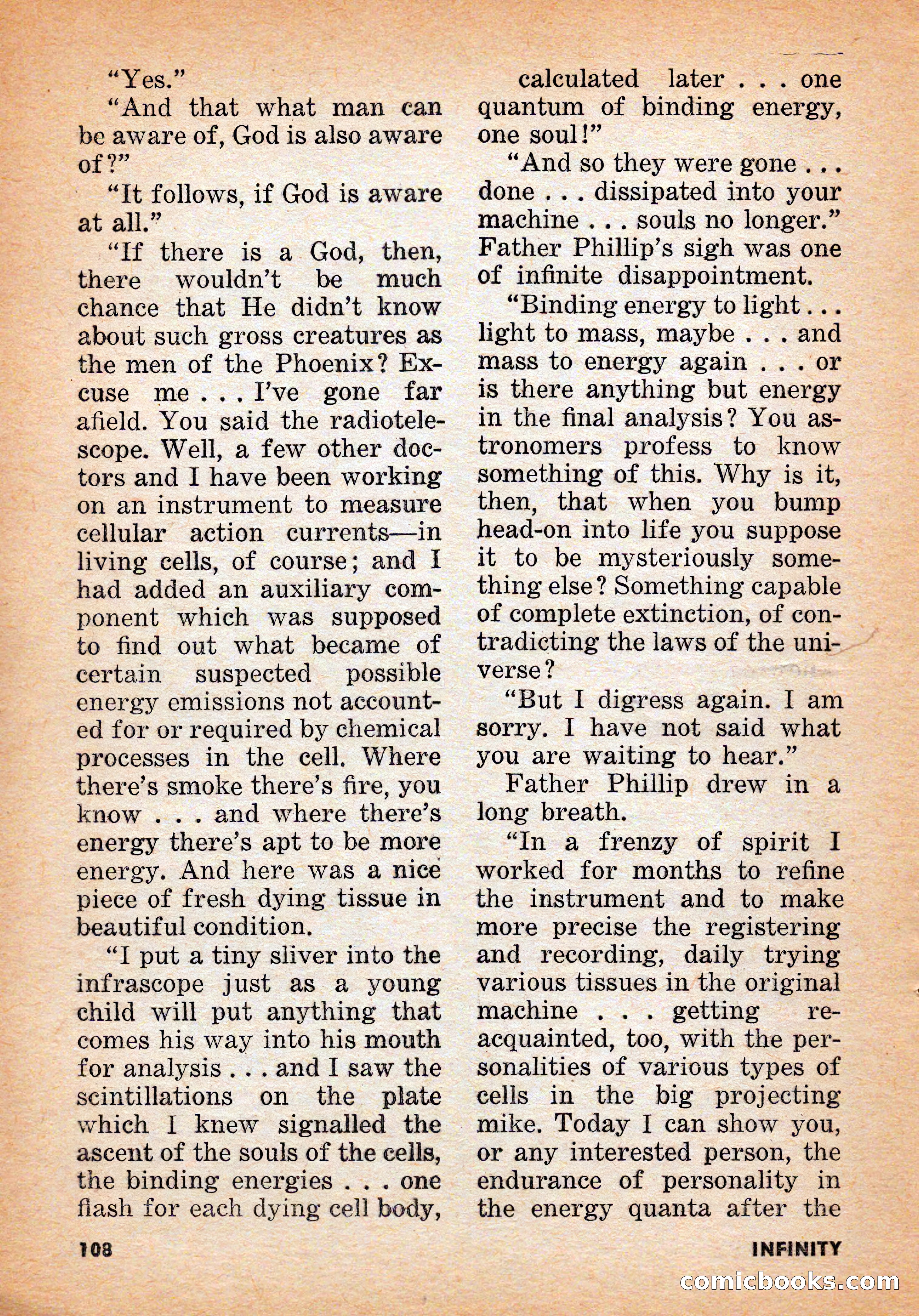 Infinity Science Fiction, June 1956 — page 108 of 132