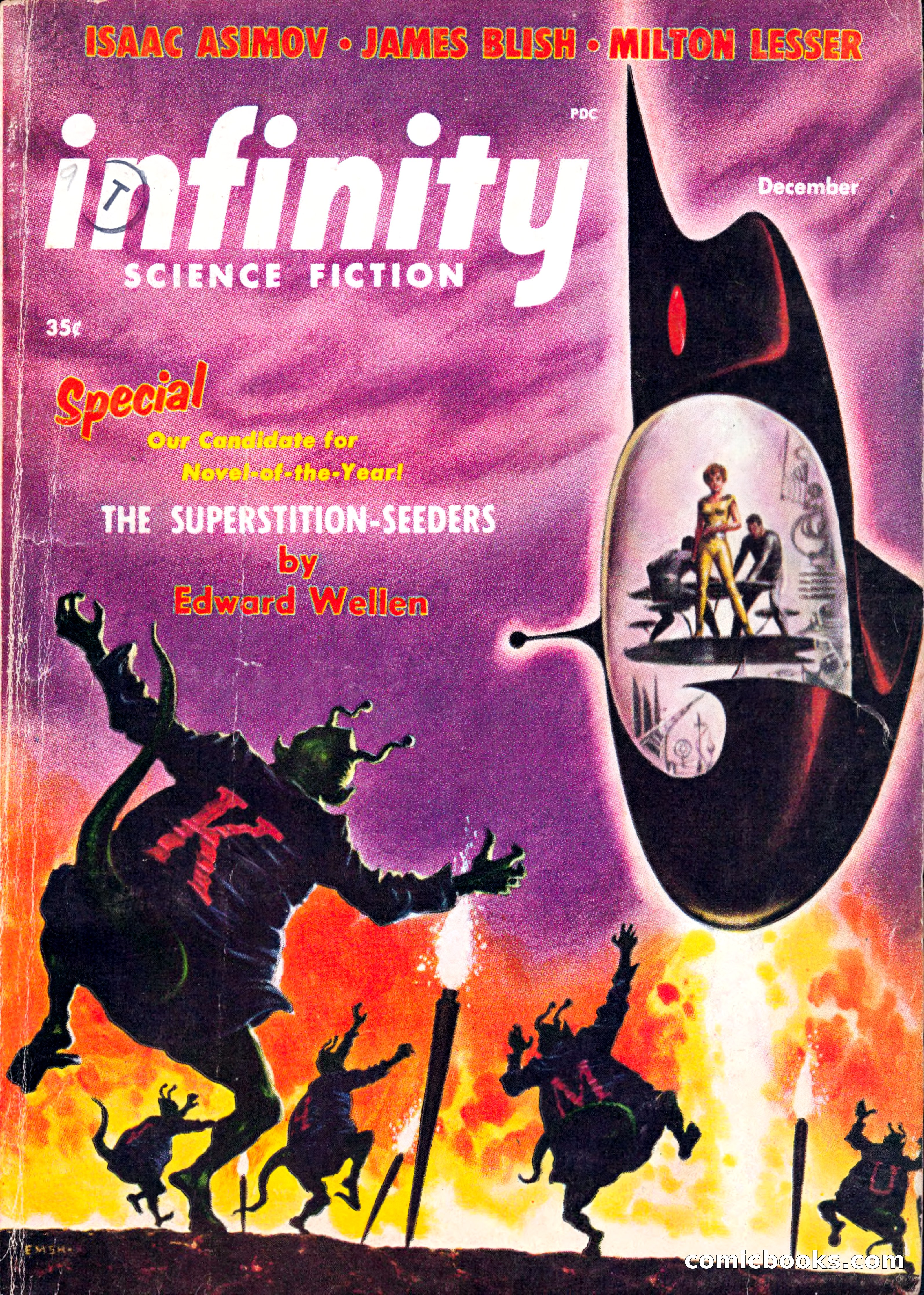 Infinity Science Fiction, December 1956 — page 1 of 132