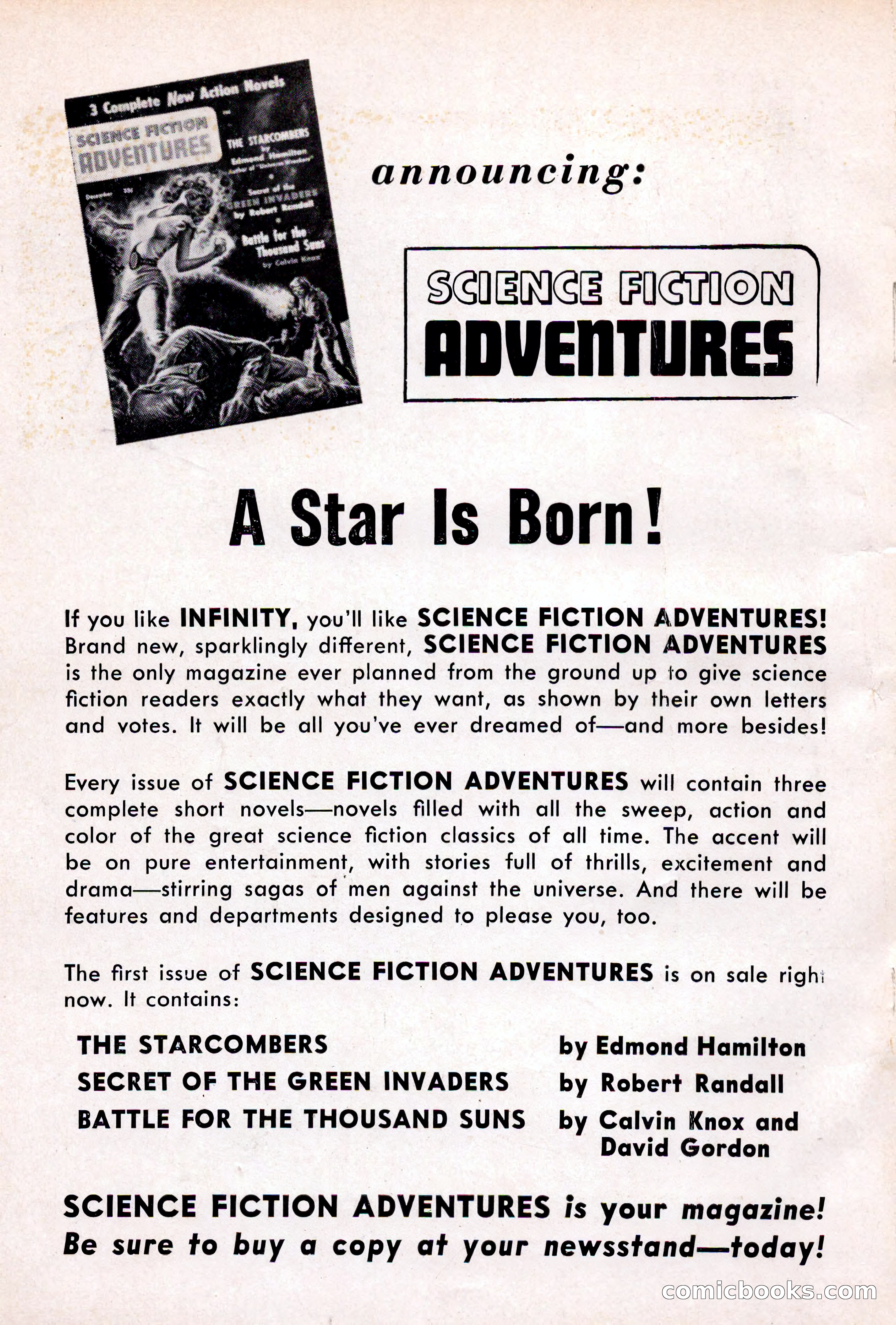 Infinity Science Fiction, December 1956 — page 2 of 132